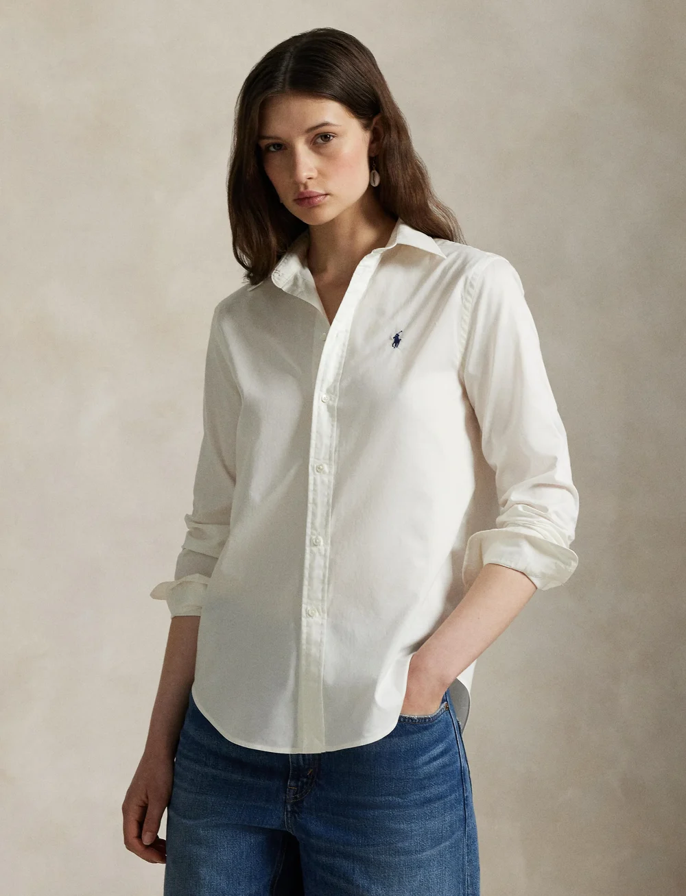 Polo Ralph Lauren - Classic Fit Cotton Twill Shirt - denimskjorter - trophy cream - 3