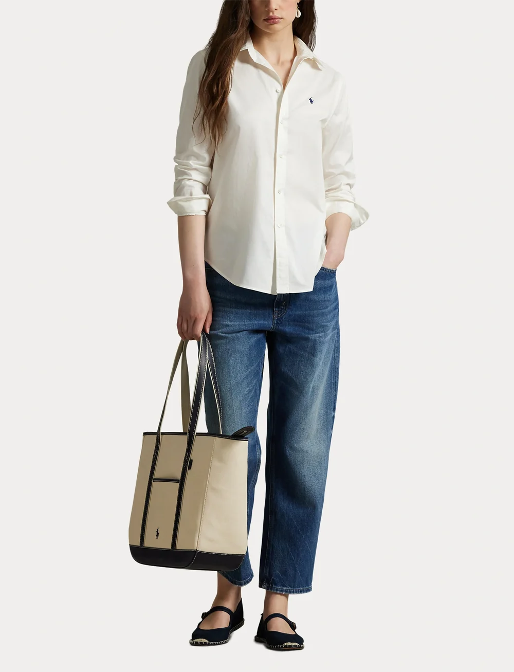 Polo Ralph Lauren - Classic Fit Cotton Twill Shirt - denimskjorter - trophy cream - 4