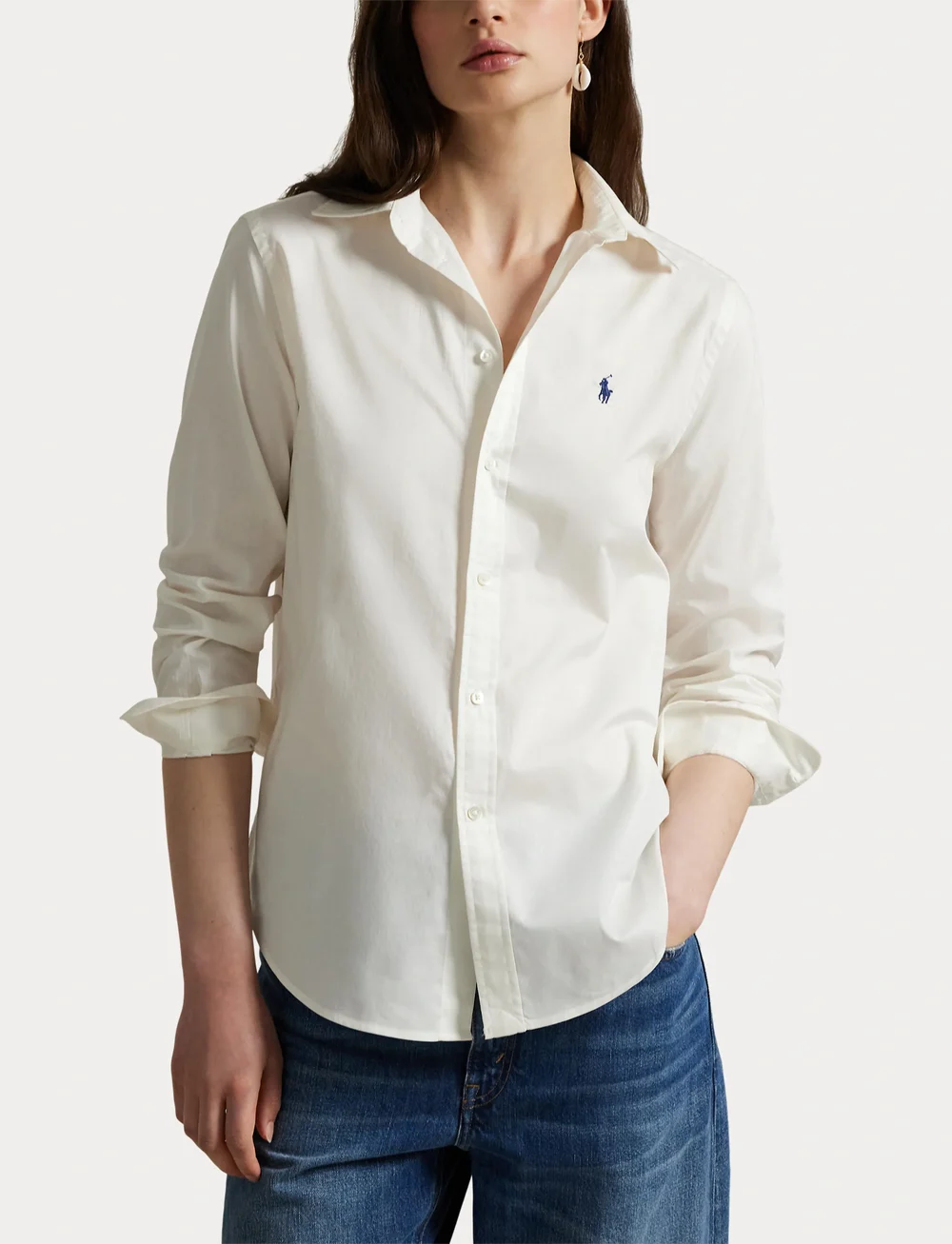 Polo Ralph Lauren - Classic Fit Cotton Twill Shirt - denimskjorter - trophy cream - 5