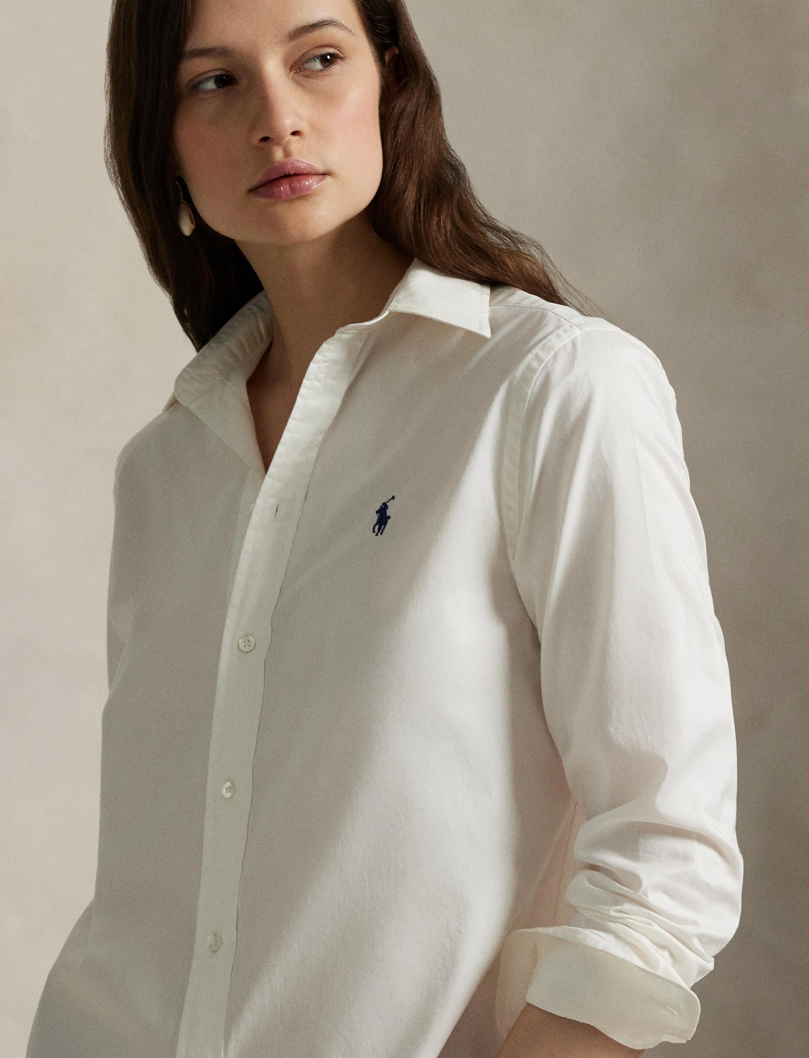 Polo Ralph Lauren - Classic Fit Cotton Twill Shirt - denimskjorter - trophy cream - 4