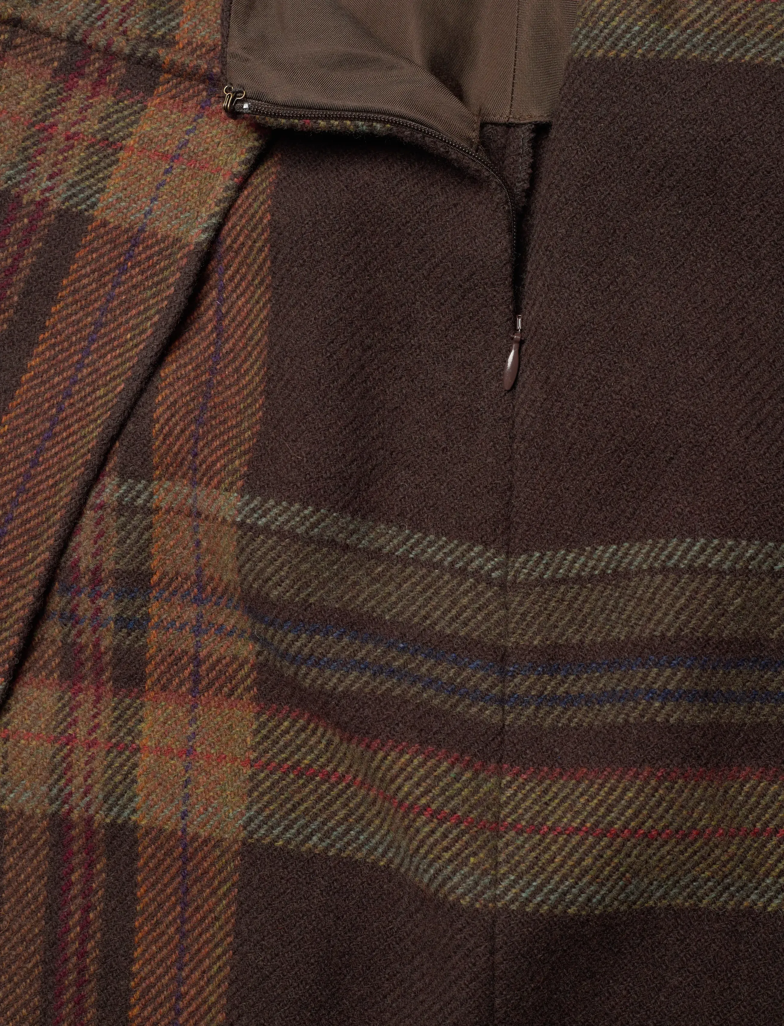 Polo Ralph Lauren - Plaid Tweed Wrap Skirt - jupes portefeuille - 1926 brown plaid - 2
