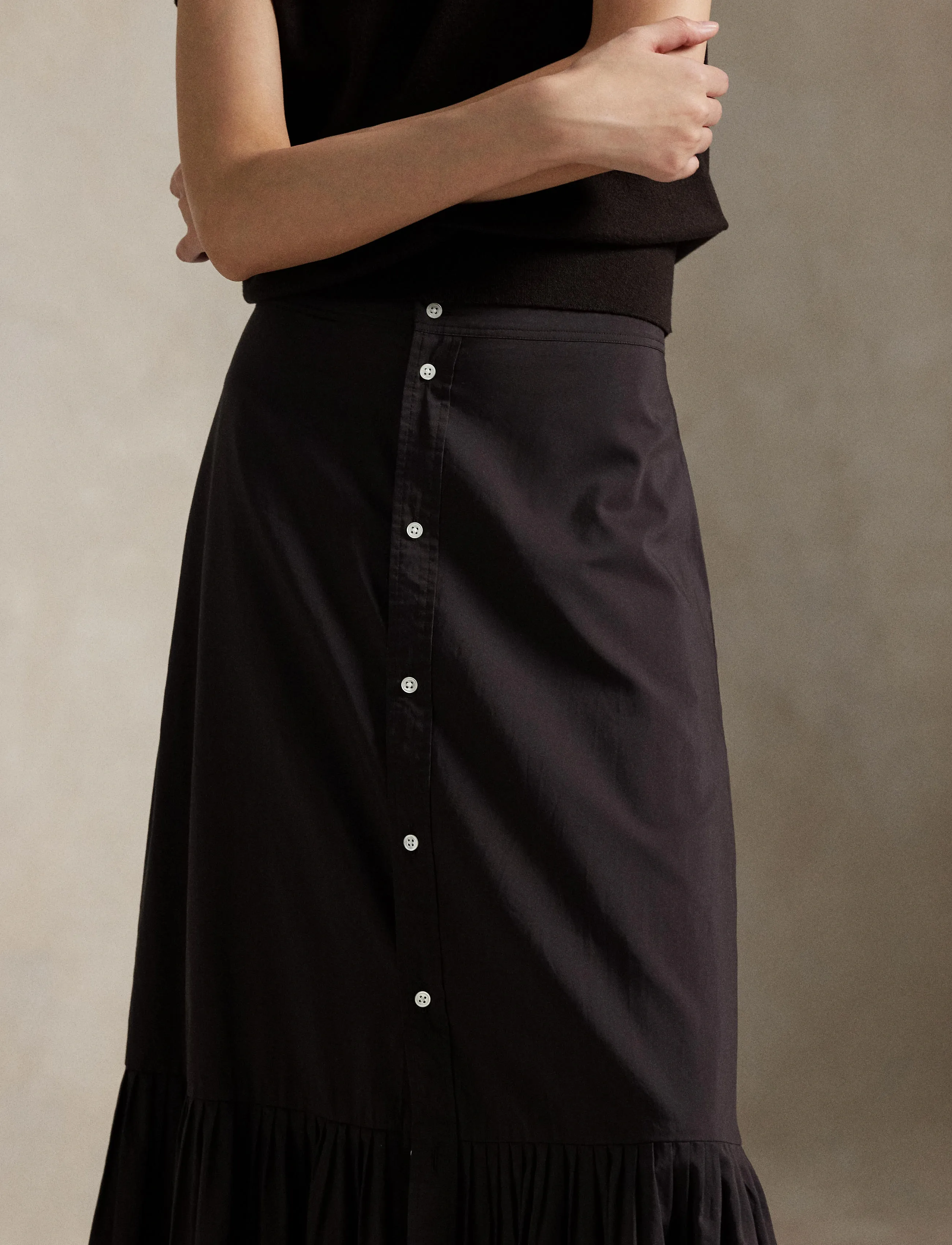 Polo Ralph Lauren Cotton-Silk A-Line Skirt midikjolar dam – bild 7