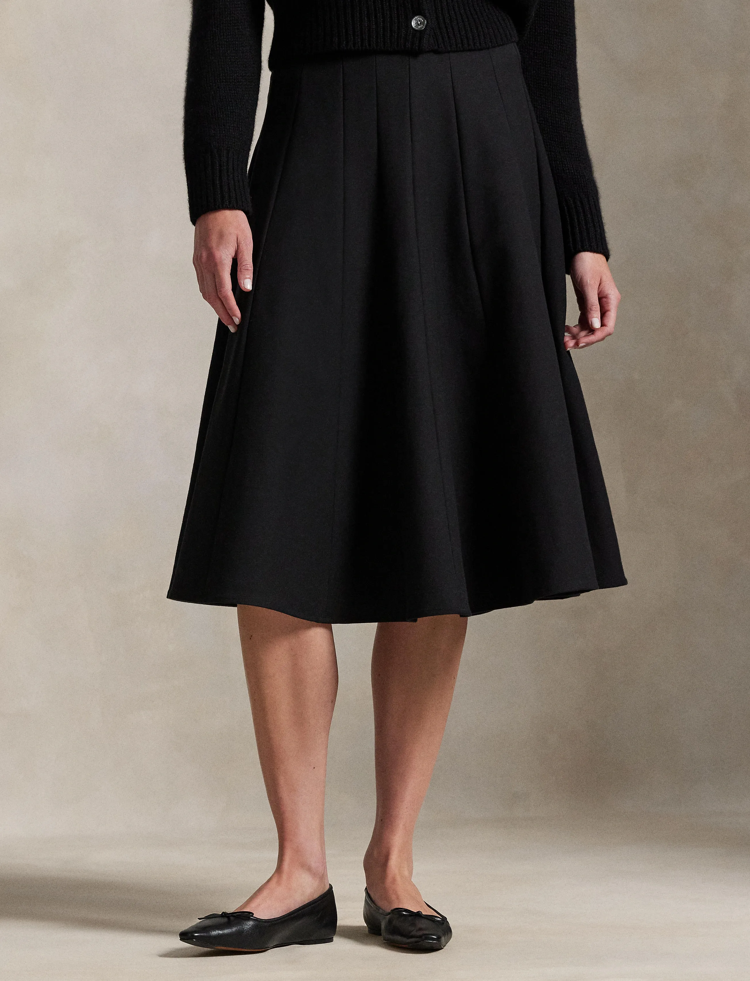 Polo Ralph Lauren Gabardine A-Line Skirt - Röcke - POLO BLACK / black