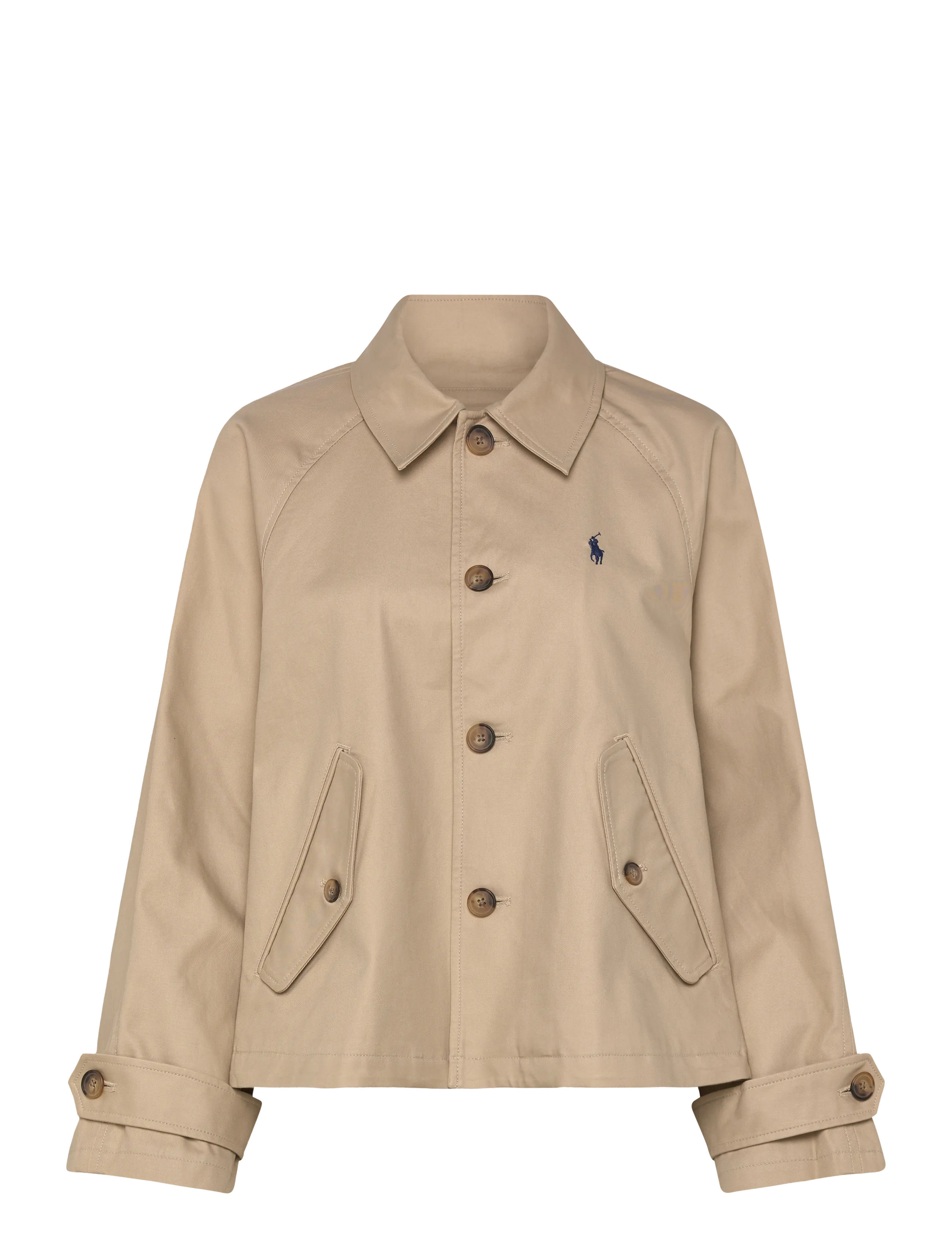 Cotton Twill Jacket - BEIGE