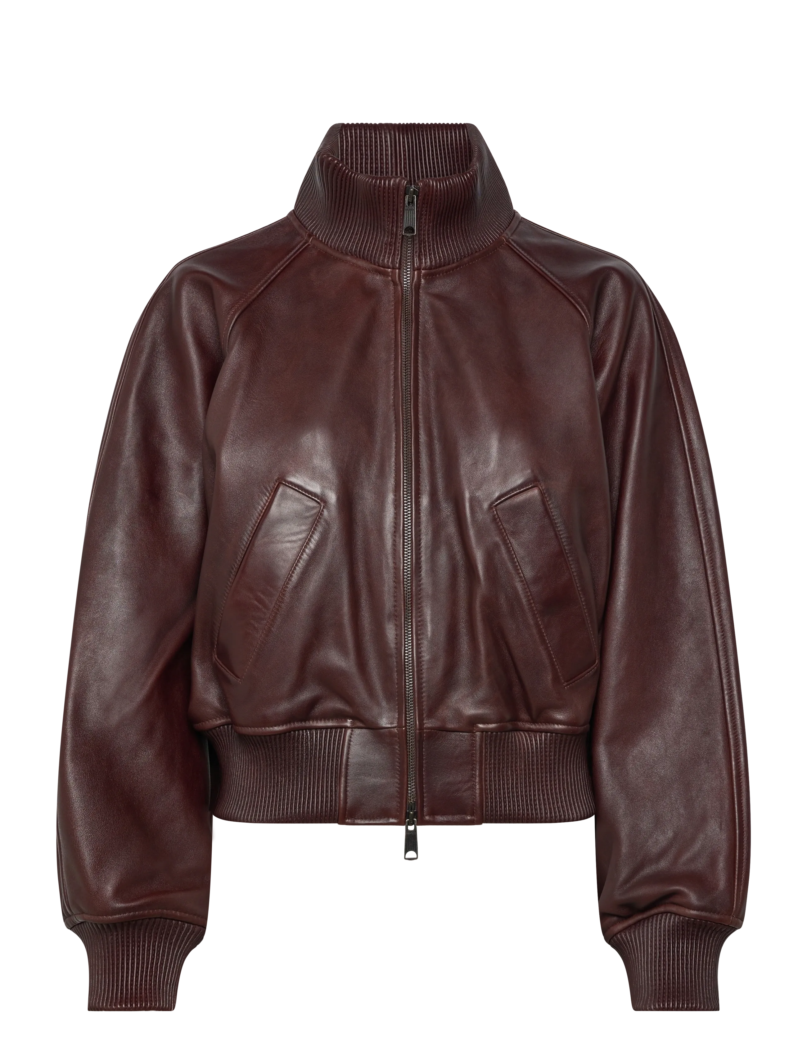 Polo Ralph Lauren Leather Flight Jacket - Joped - BROWN / brown