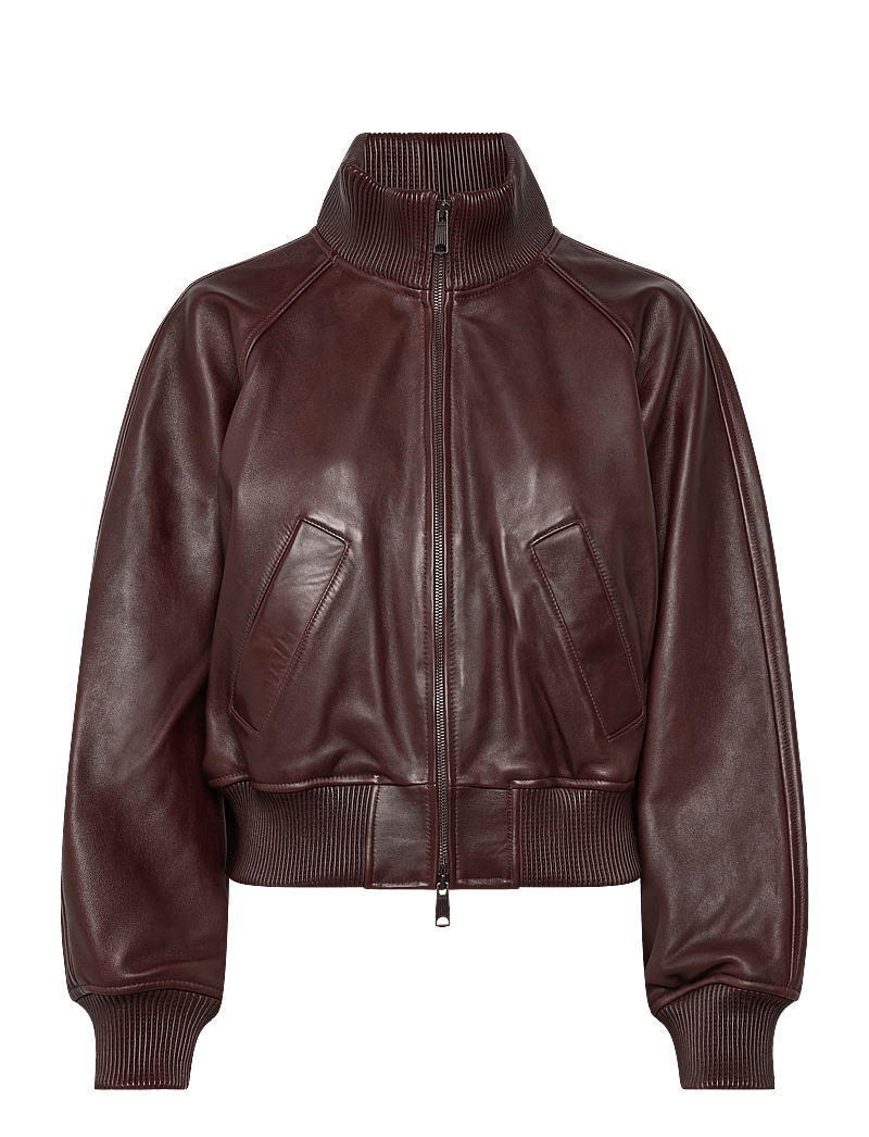 Polo Ralph Lauren - Leather Flight Jacket - bomber jackor - brown - 0