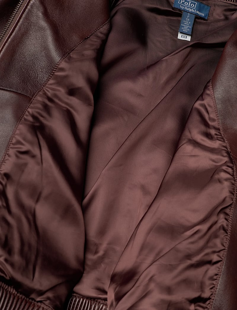 Polo Ralph Lauren - Leather Flight Jacket - bomber jackor - brown - 5