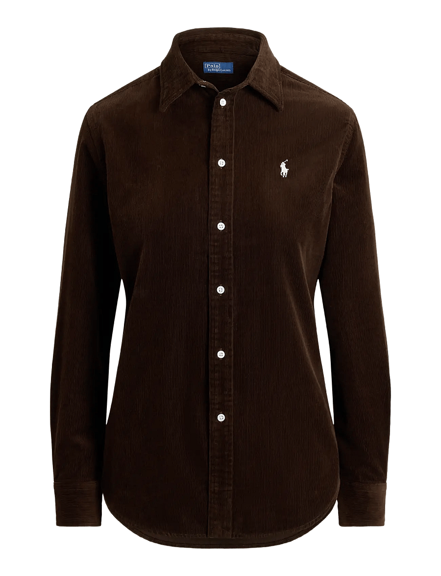 Polo Ralph Lauren - Classic Fit Cotton Corduroy Shirt - langærmede skjorter - dark brown - 1