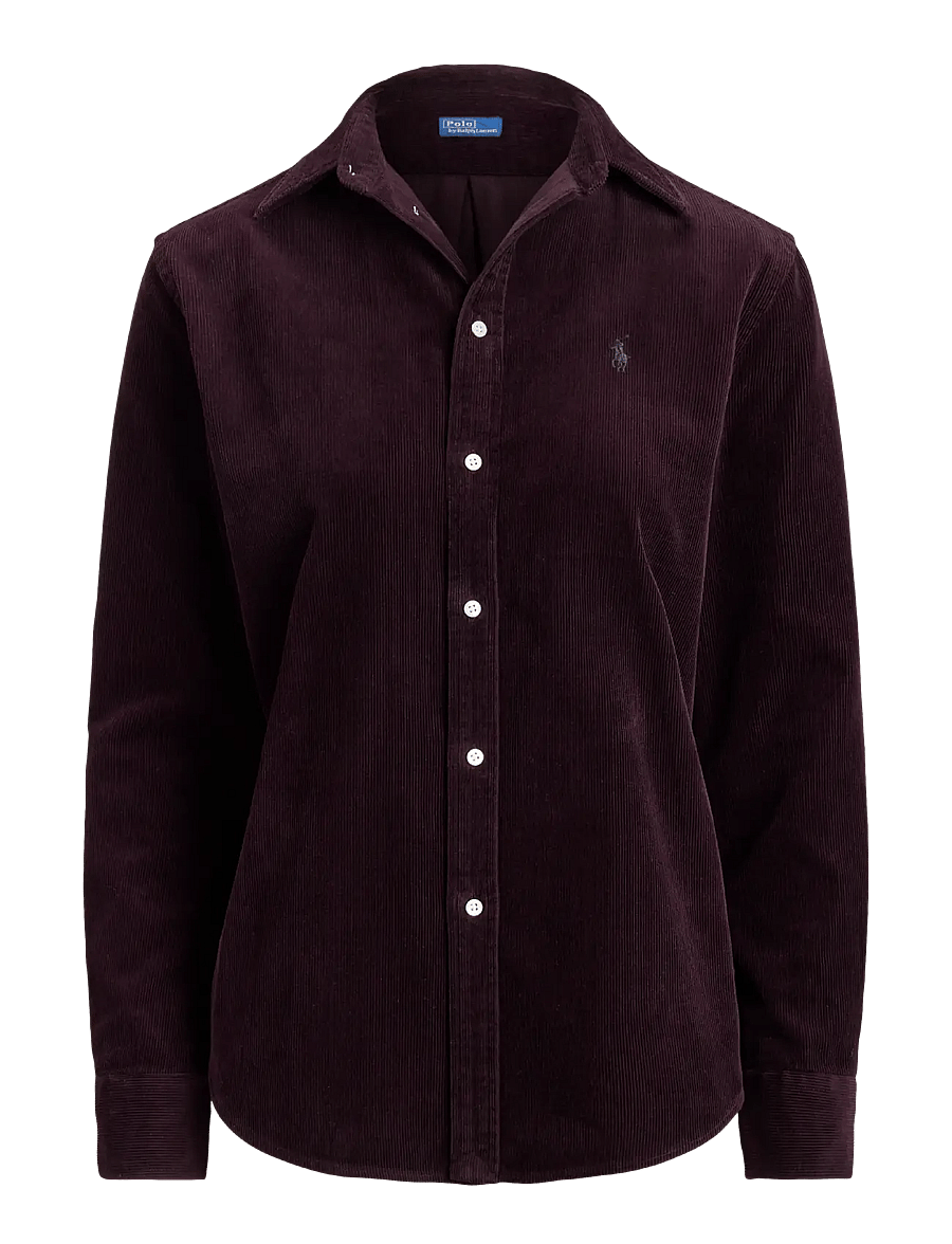 Polo Ralph Lauren - Classic Fit Cotton Corduroy Shirt - long-sleeved shirts - midnight merlot - 0