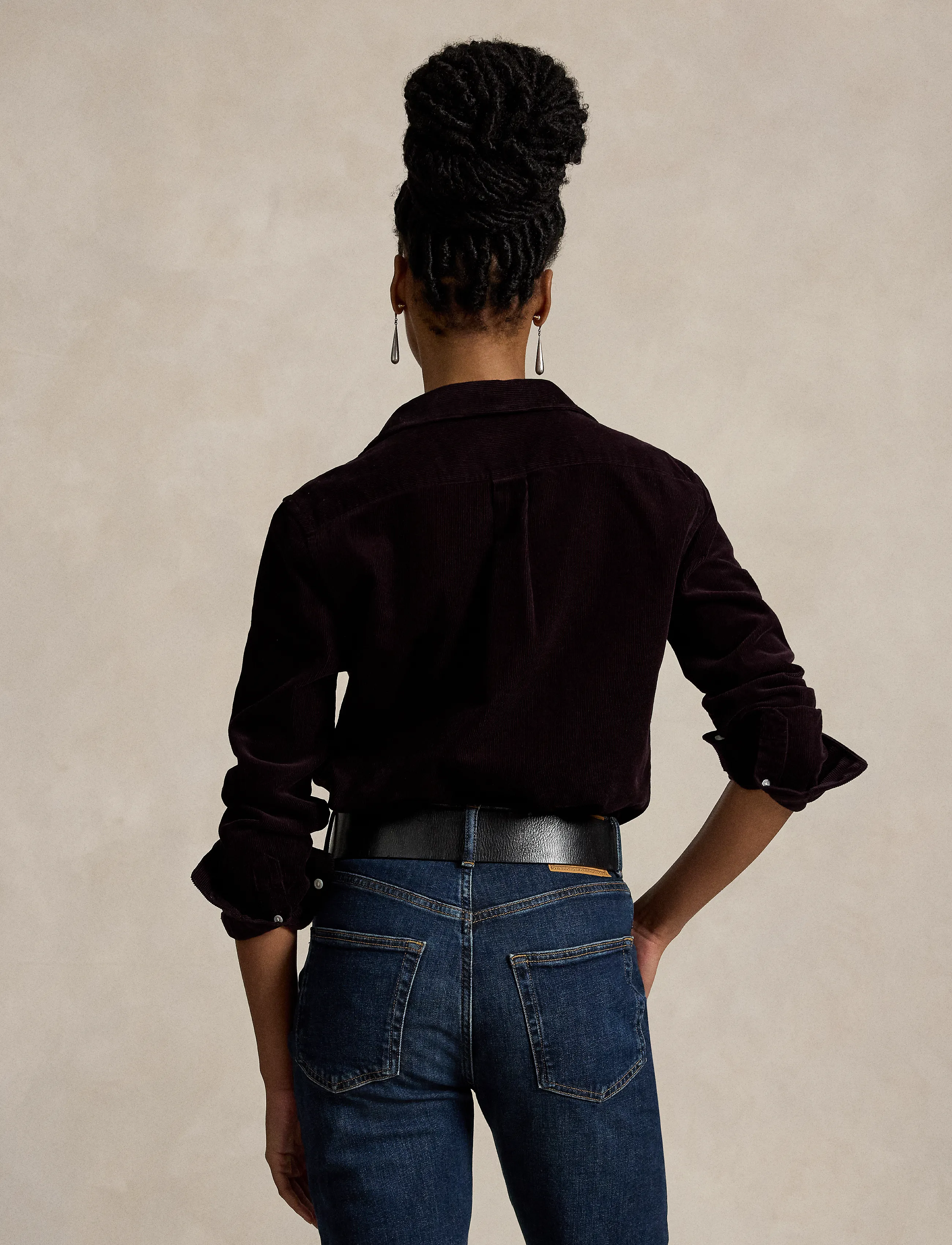 Polo Ralph Lauren - Classic Fit Cotton Corduroy Shirt - langärmlige hemden - midnight merlot - 1