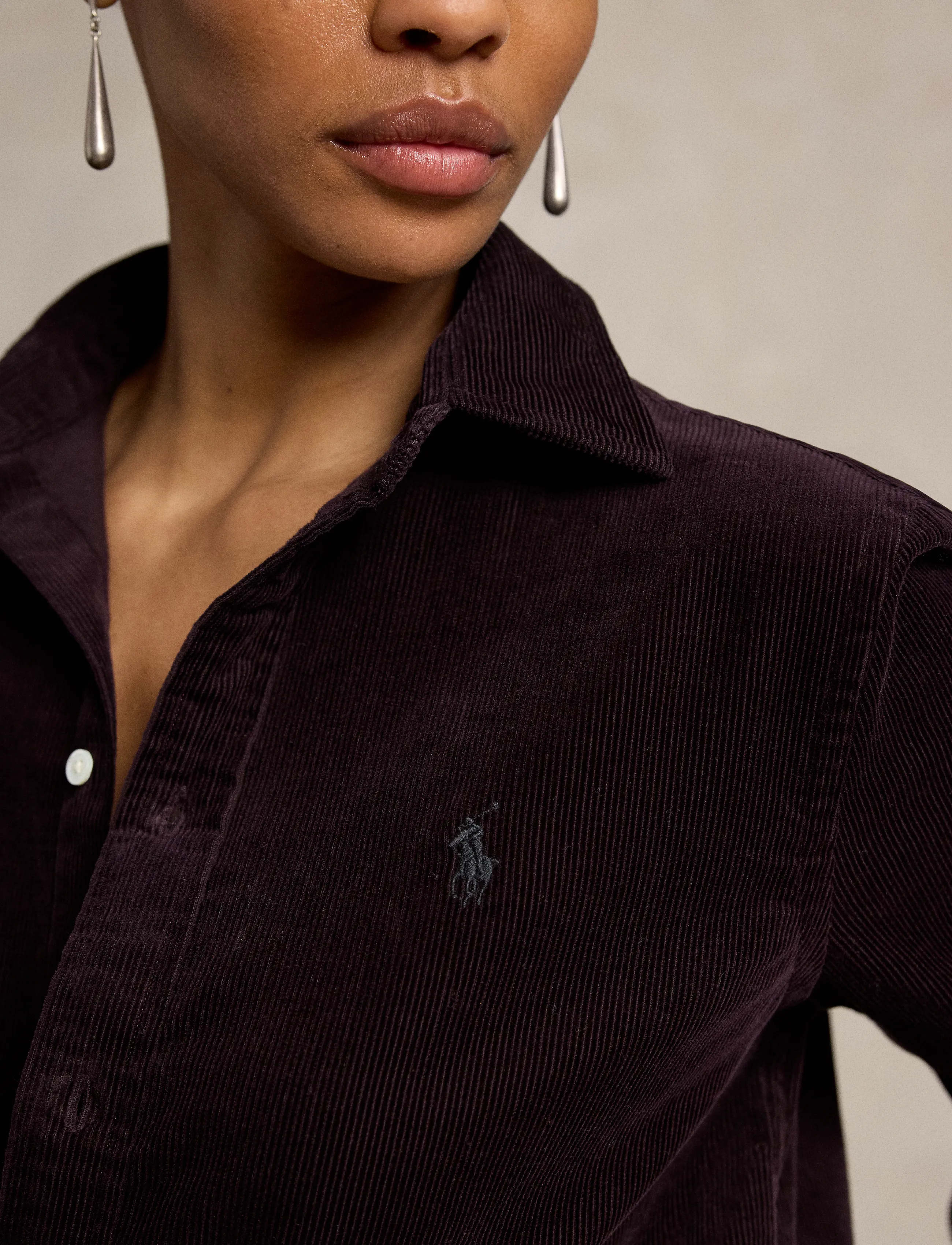 Polo Ralph Lauren - Classic Fit Cotton Corduroy Shirt - langärmlige hemden - midnight merlot - 4