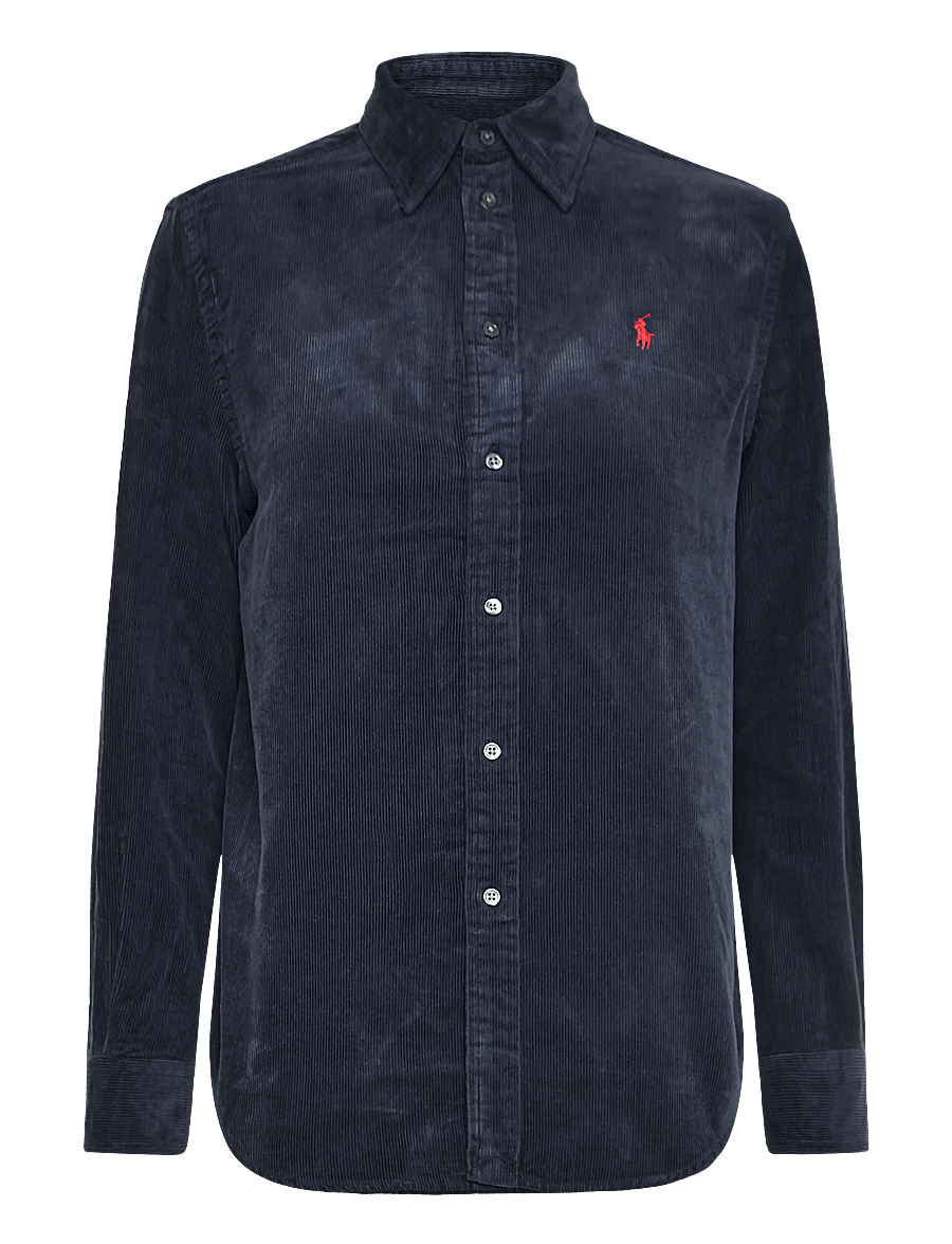 Polo Ralph Lauren - Classic Fit Cotton Corduroy Shirt - långärmade skjortor - navy - 0