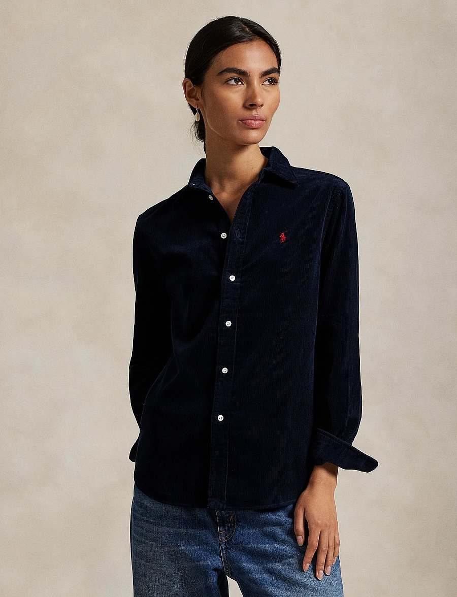 Polo Ralph Lauren - Classic Fit Cotton Corduroy Shirt - långärmade skjortor - navy - 2