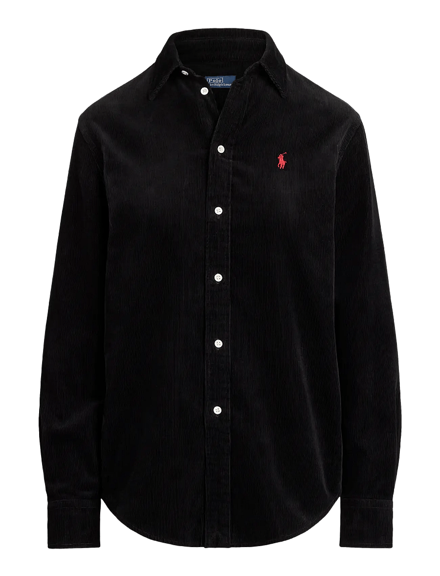 Polo Ralph Lauren - Classic Fit Cotton Corduroy Shirt - langärmlige hemden - polo black - 0