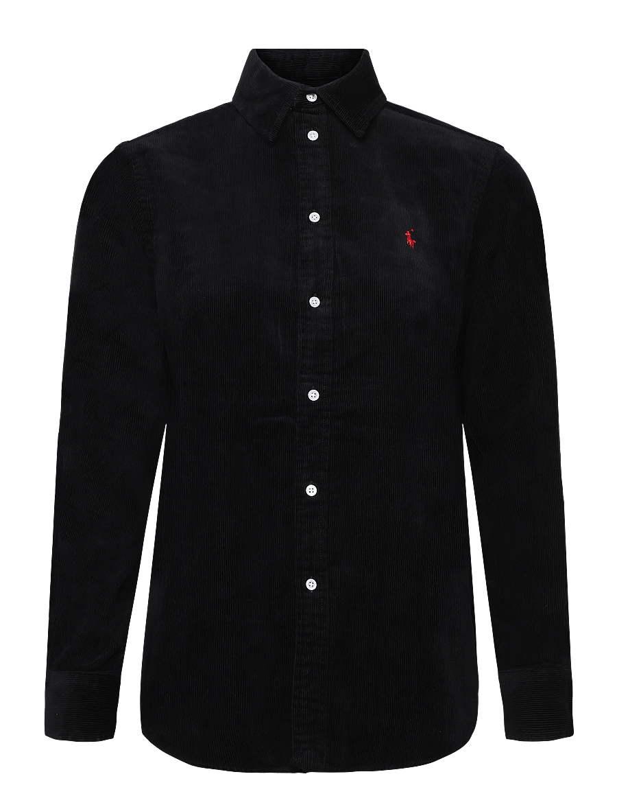 Polo Ralph Lauren - Classic Fit Cotton Corduroy Shirt - långärmade skjortor - polo black - 0