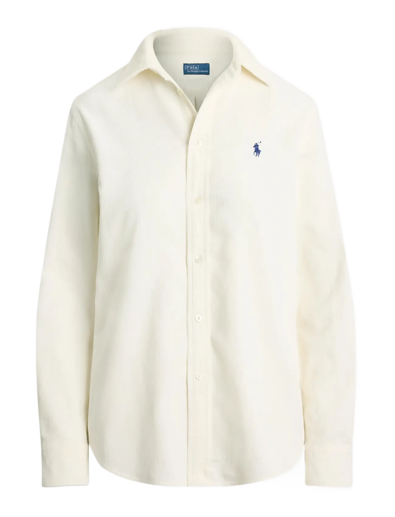Classic Fit Cotton Corduroy Shirt - WARM WHITE