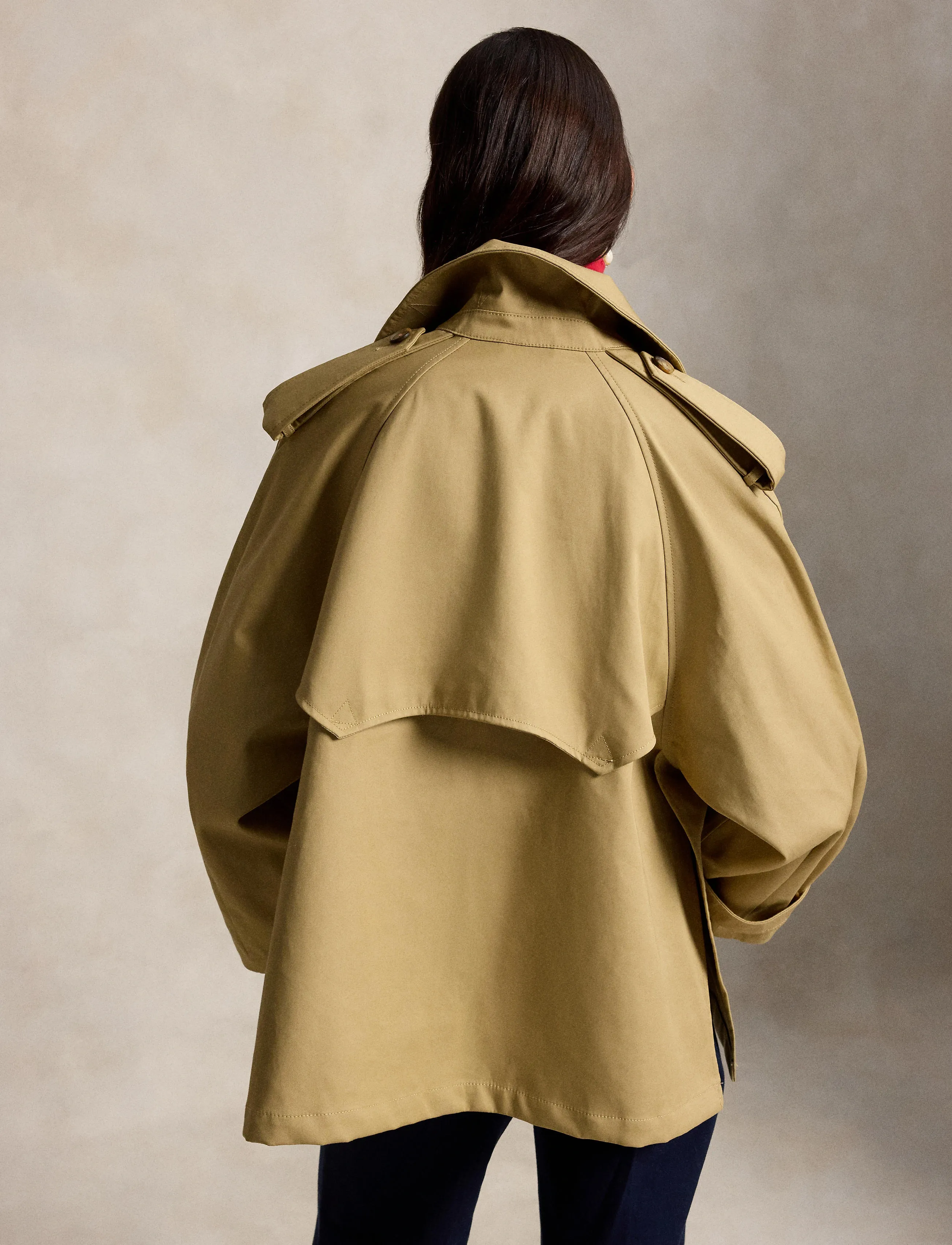 Polo Ralph Lauren - Cotton Twill Balloon Trench Coat - trenchs - khaki - 4