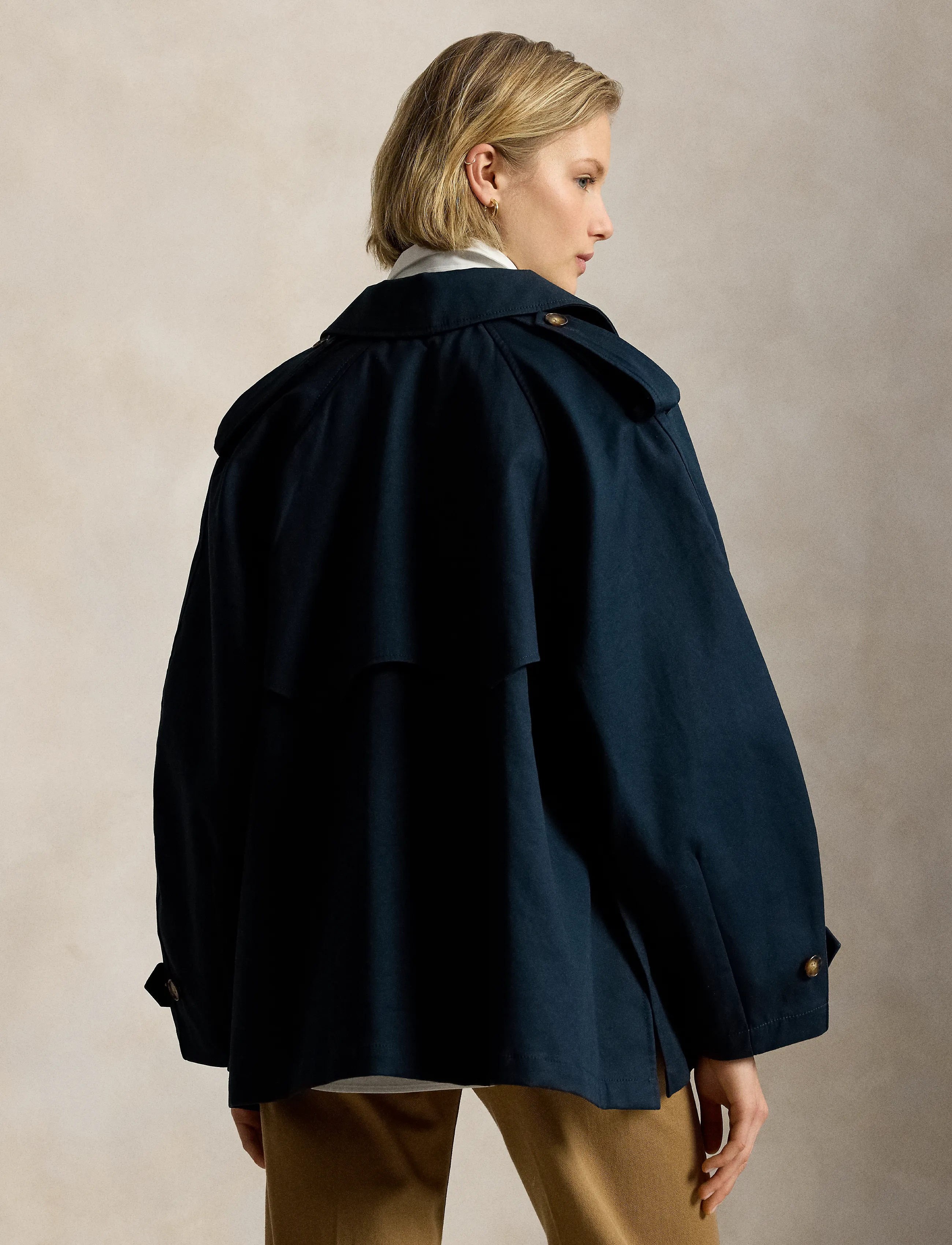 Polo Ralph Lauren - Cotton Twill Balloon Trench Coat - trenchcoats - rl navy - 3