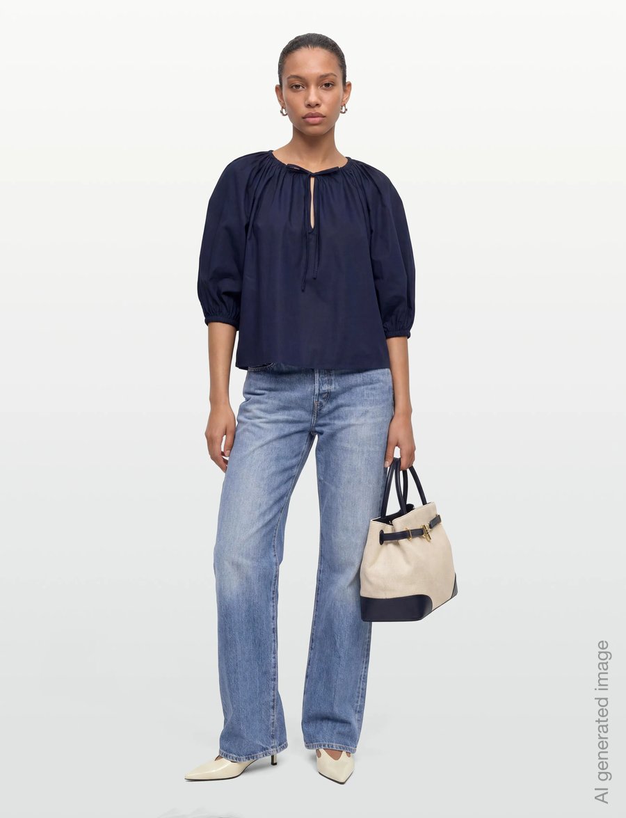 Polo Ralph Lauren - 40/1 COTTON PW-WVN-SHIRT - long sleeved blouses - refined navy - 0