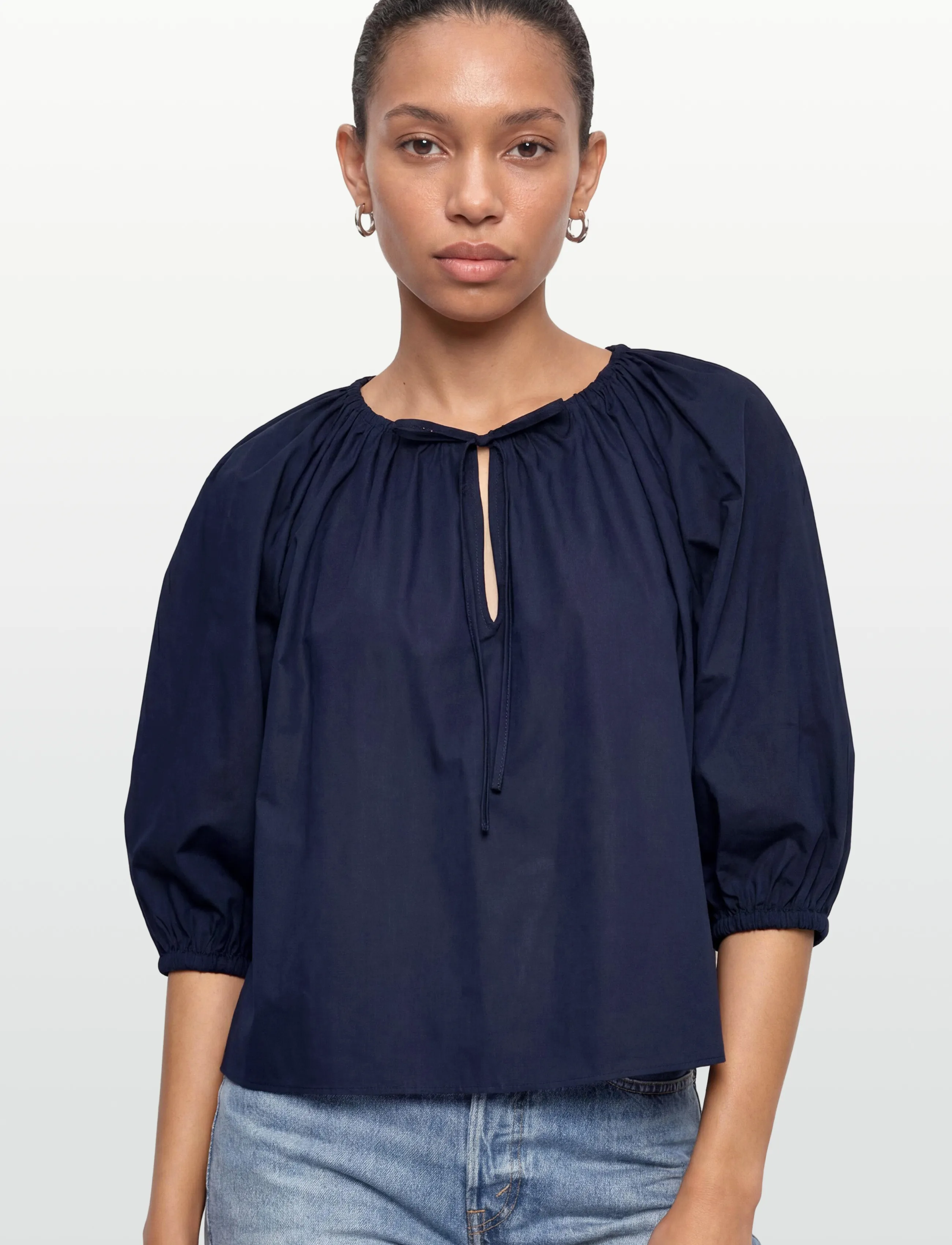 Polo Ralph Lauren Shirred Cotton Shirt blusar dam – bild 2