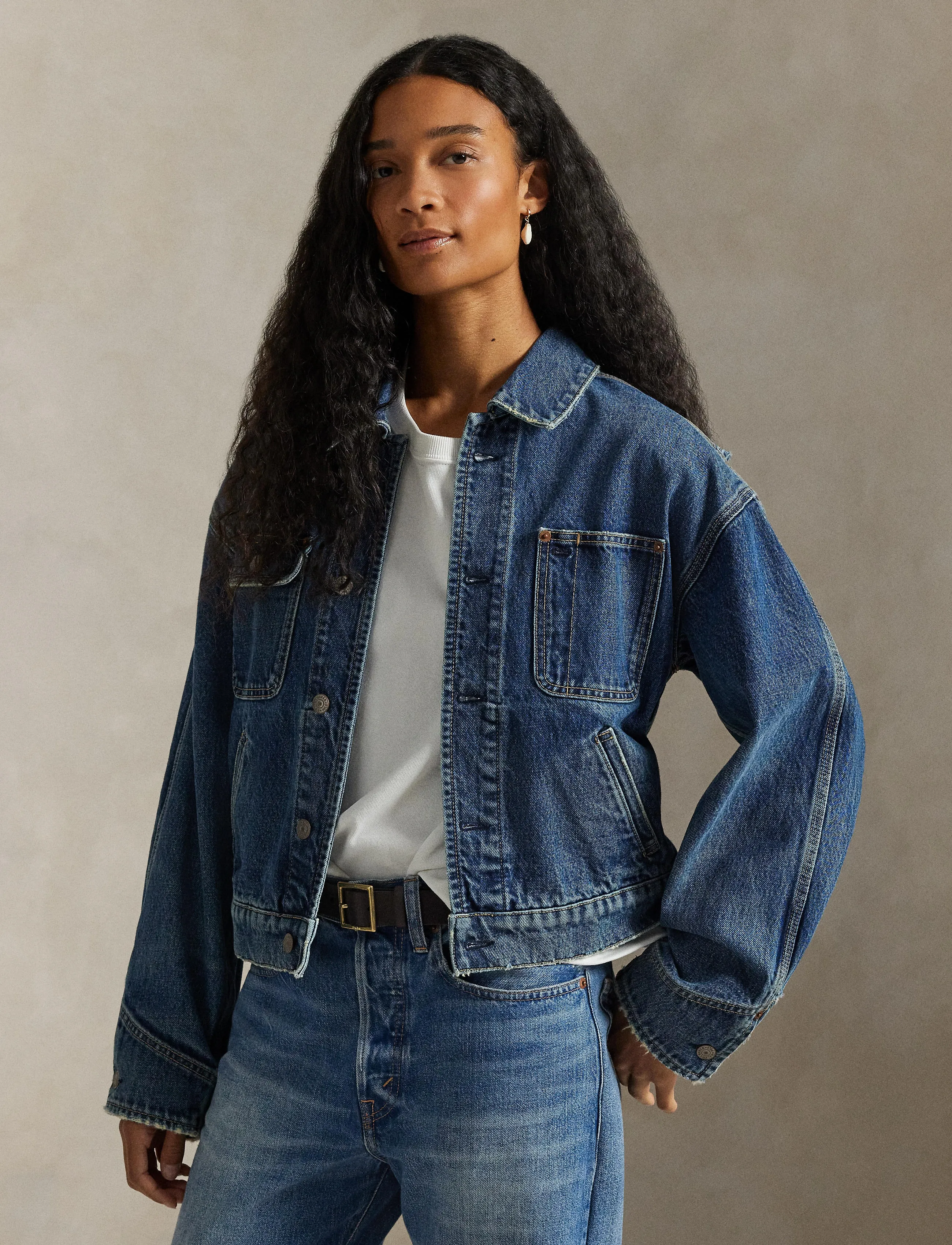 Polo Ralph Lauren Denim Dungaree Jacket - Jakker - MENDEZ WSH / blue