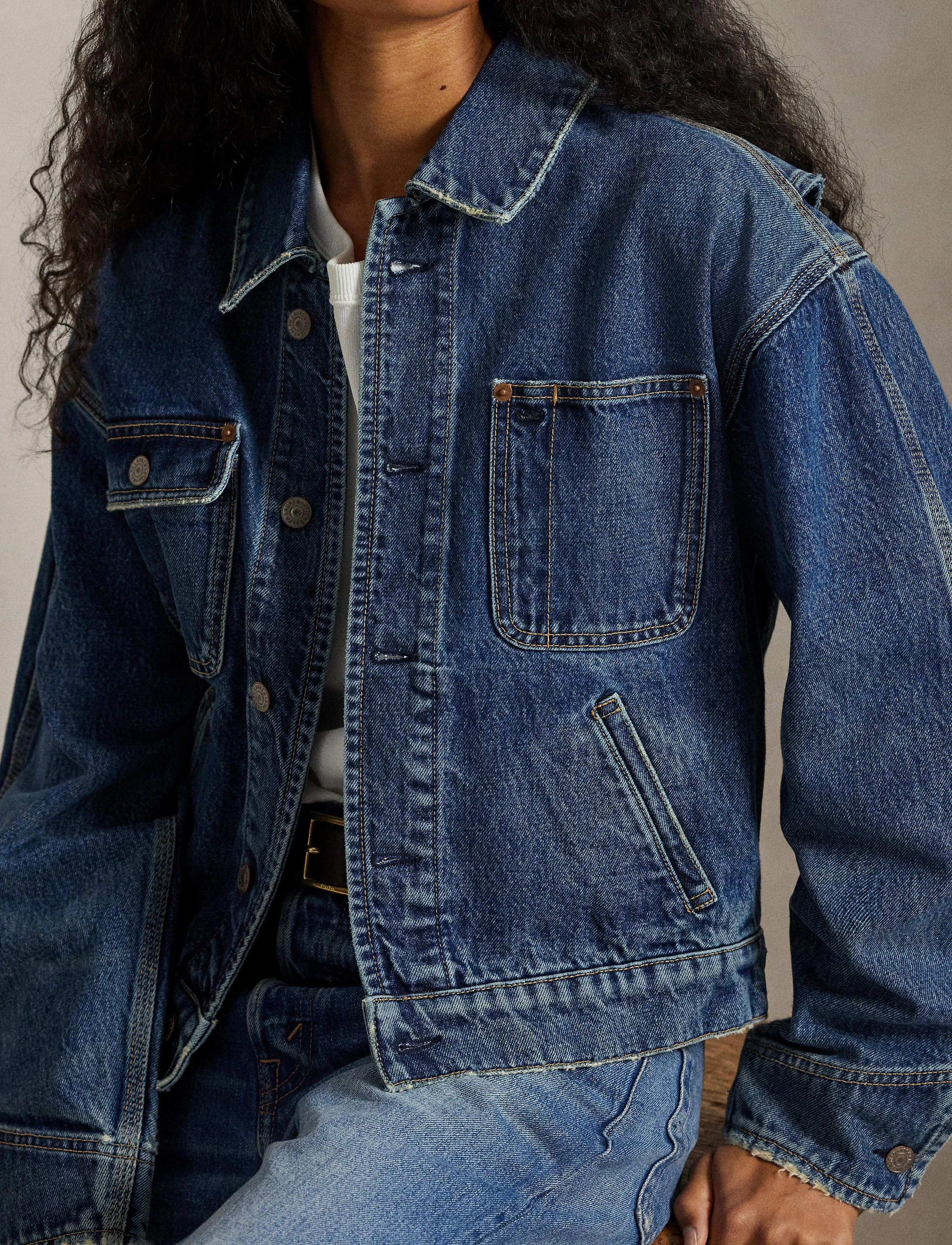 Polo Ralph Lauren - 3X1 RIGID DENIM-WVN-JACKET - frühlingsjacken - mendez wsh - 4