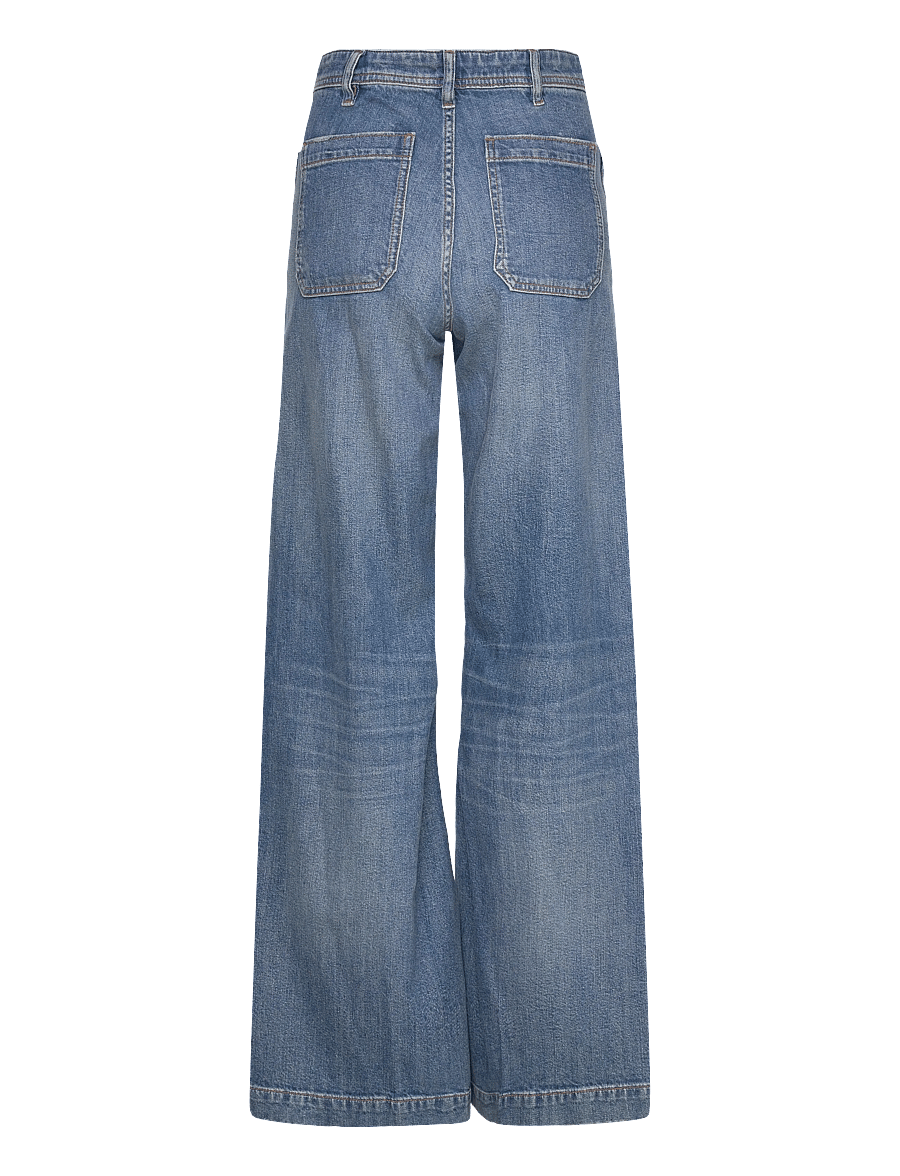 Polo Ralph Lauren - LOW STR DENIM-WVN-PANTS - hosen mit weitem bein - arlit wash - 2