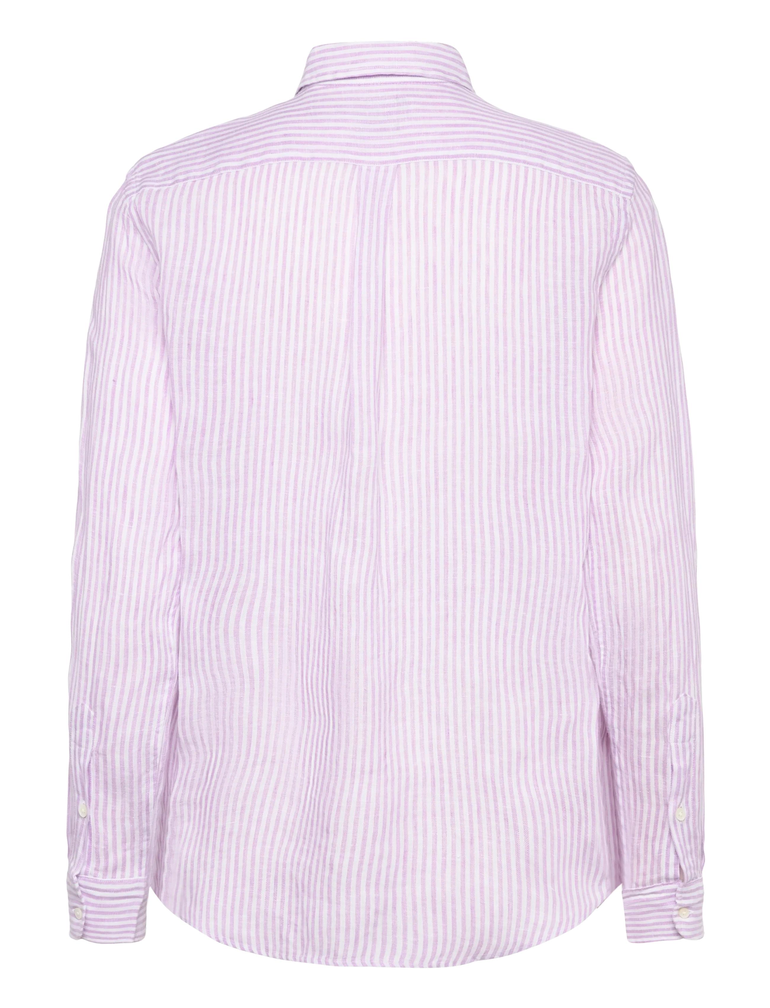 Polo Ralph Lauren - Classic Fit Striped Linen Shirt - denimskjorter - 1936 light mauve - 1