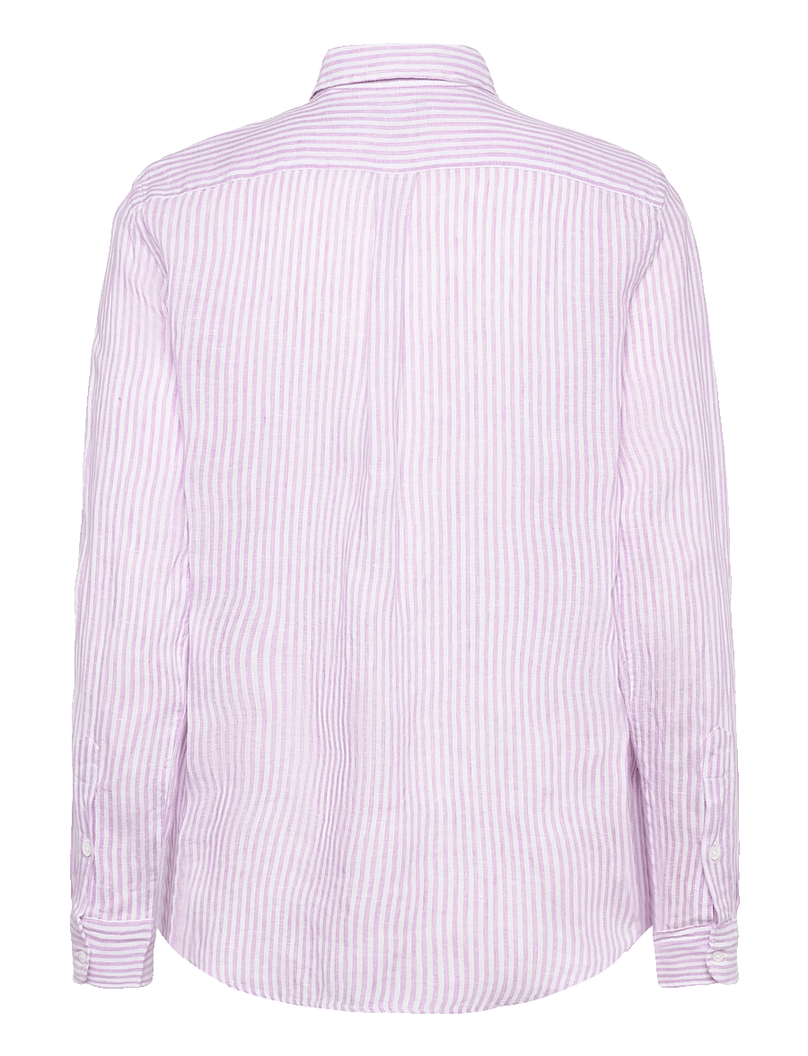 Polo Ralph Lauren - Classic Fit Striped Linen Shirt - denimskjorter - 1936 light mauve - 1