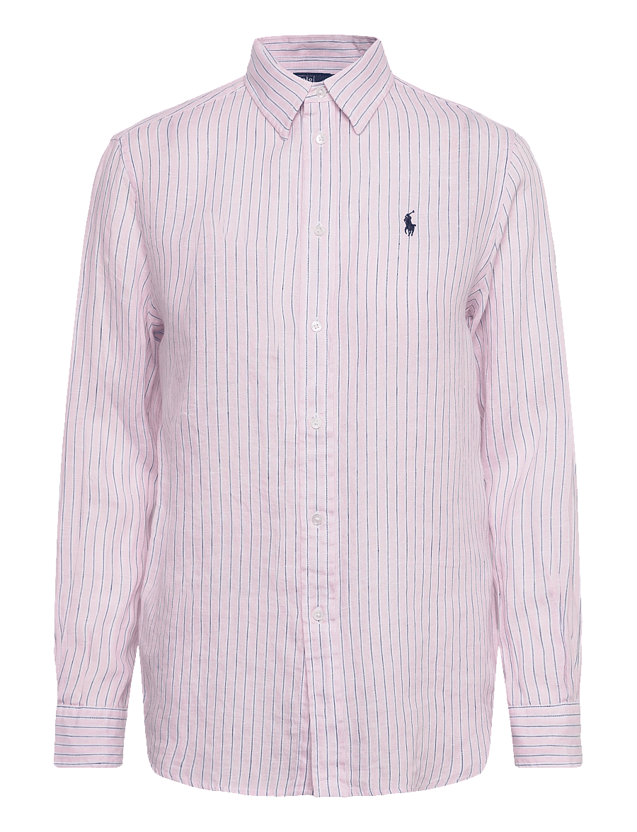 Polo Ralph Lauren - Classic Fit Striped Linen Shirt - chemises en jeans - 1994af hint of pi - 1