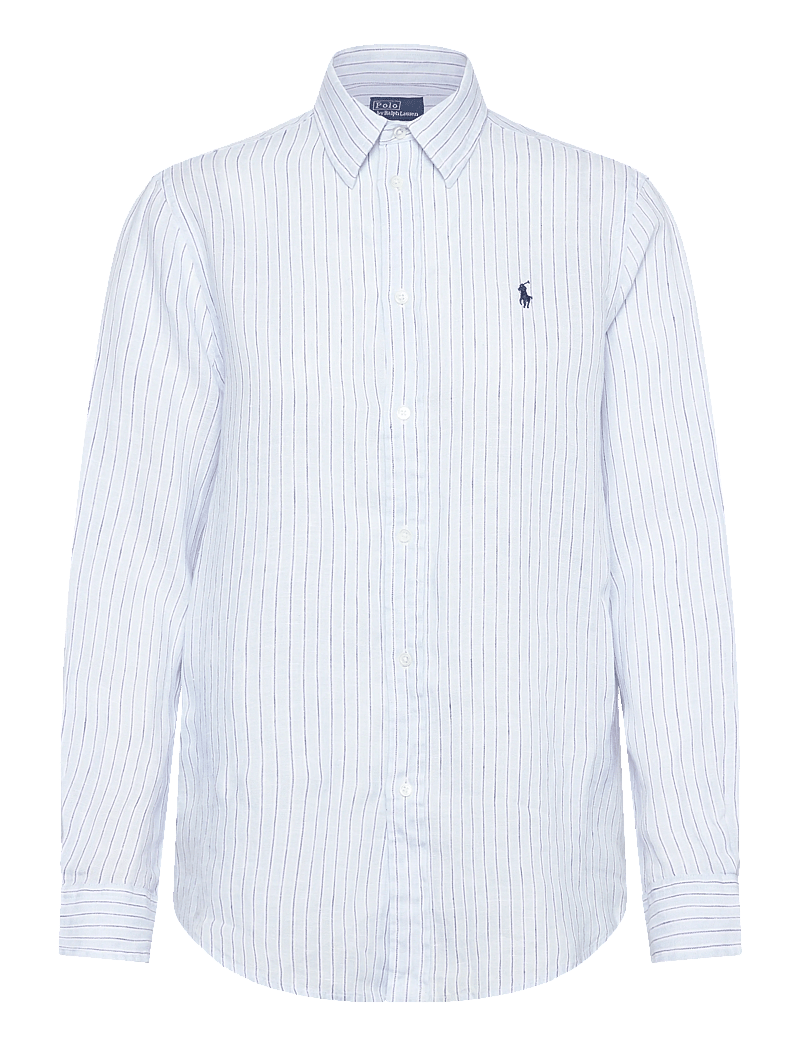 Polo Ralph Lauren - Classic Fit Striped Linen Shirt - denim shirts - 1994b lt blue blu - 0