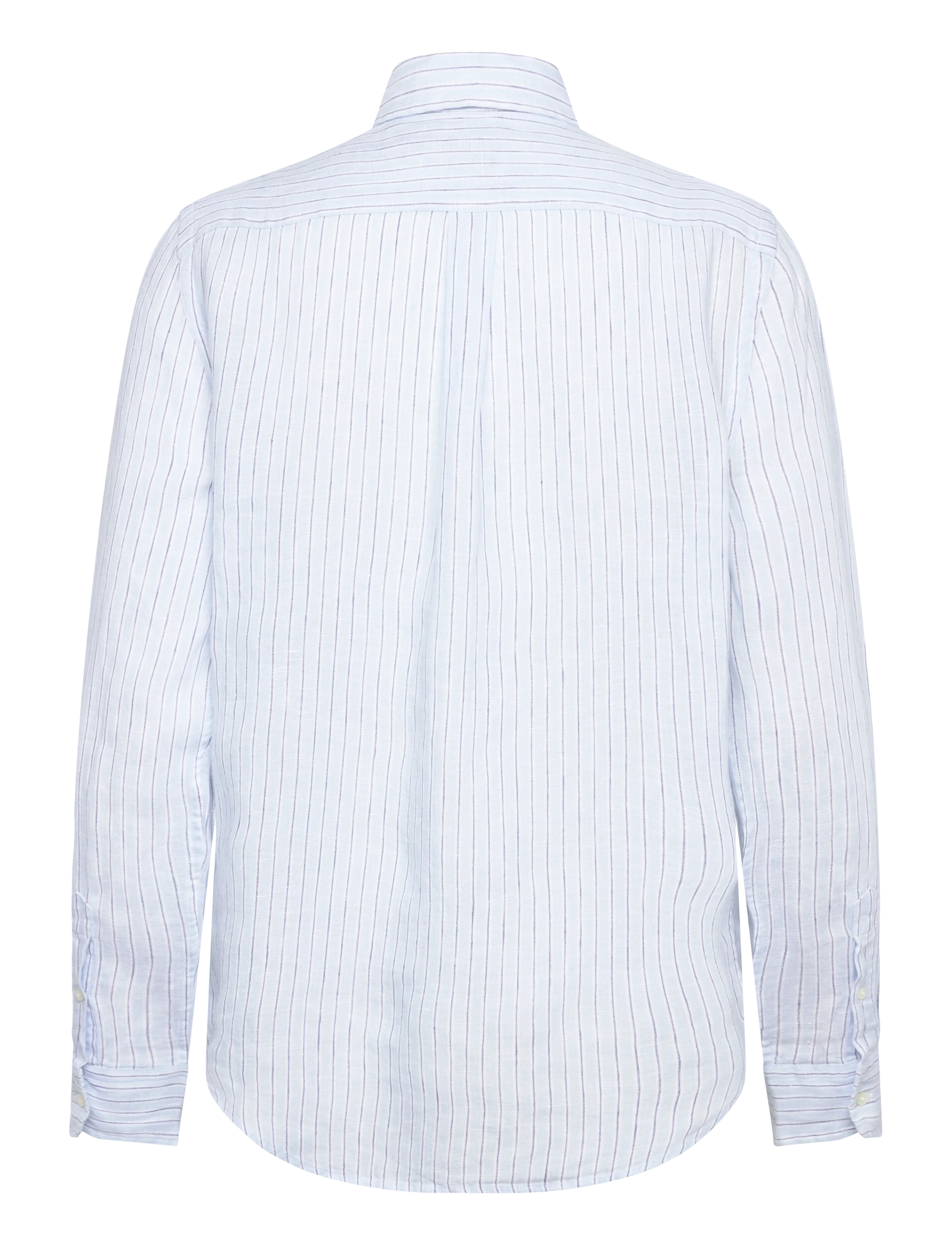 Polo Ralph Lauren - Classic Fit Striped Linen Shirt - denimskjorter - 1994b lt blue blu - 1