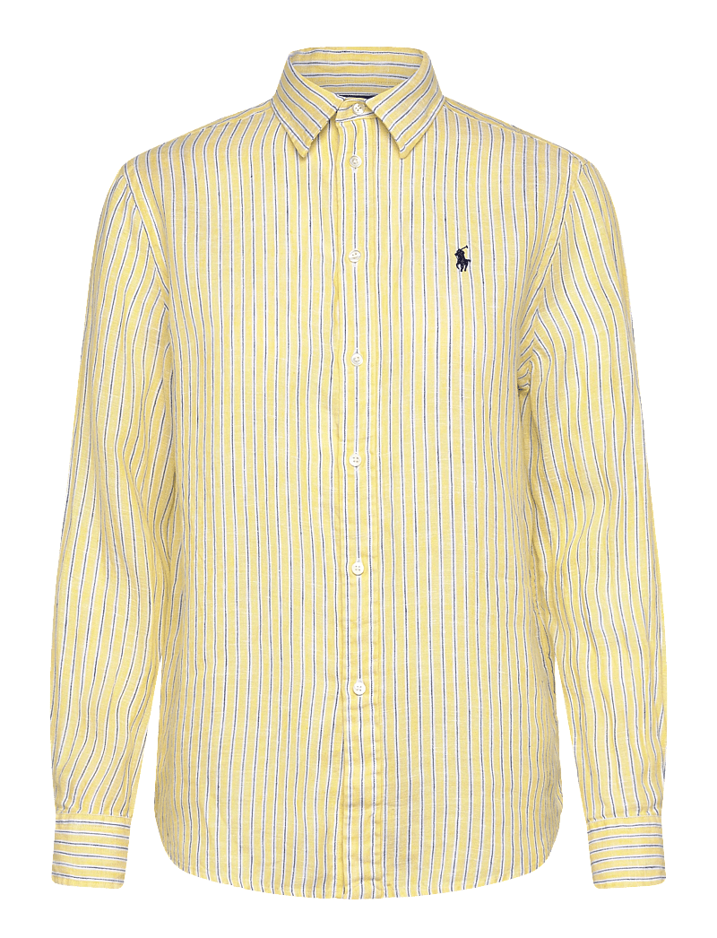 Polo Ralph Lauren - Classic Fit Striped Linen Shirt - jeansskjortor - 1994c oasis yello - 0