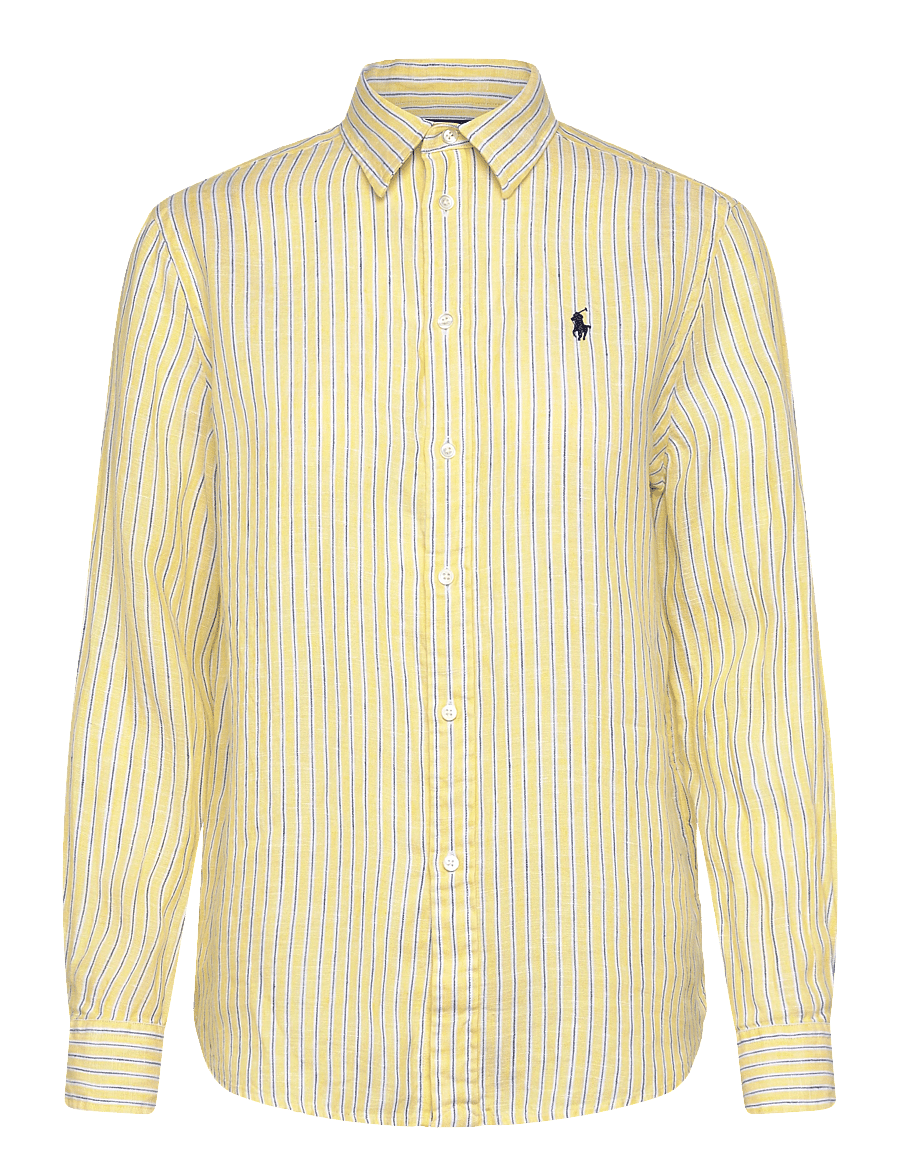 Polo Ralph Lauren - Classic Fit Striped Linen Shirt - chemises en jeans - 1994c oasis yello - 1