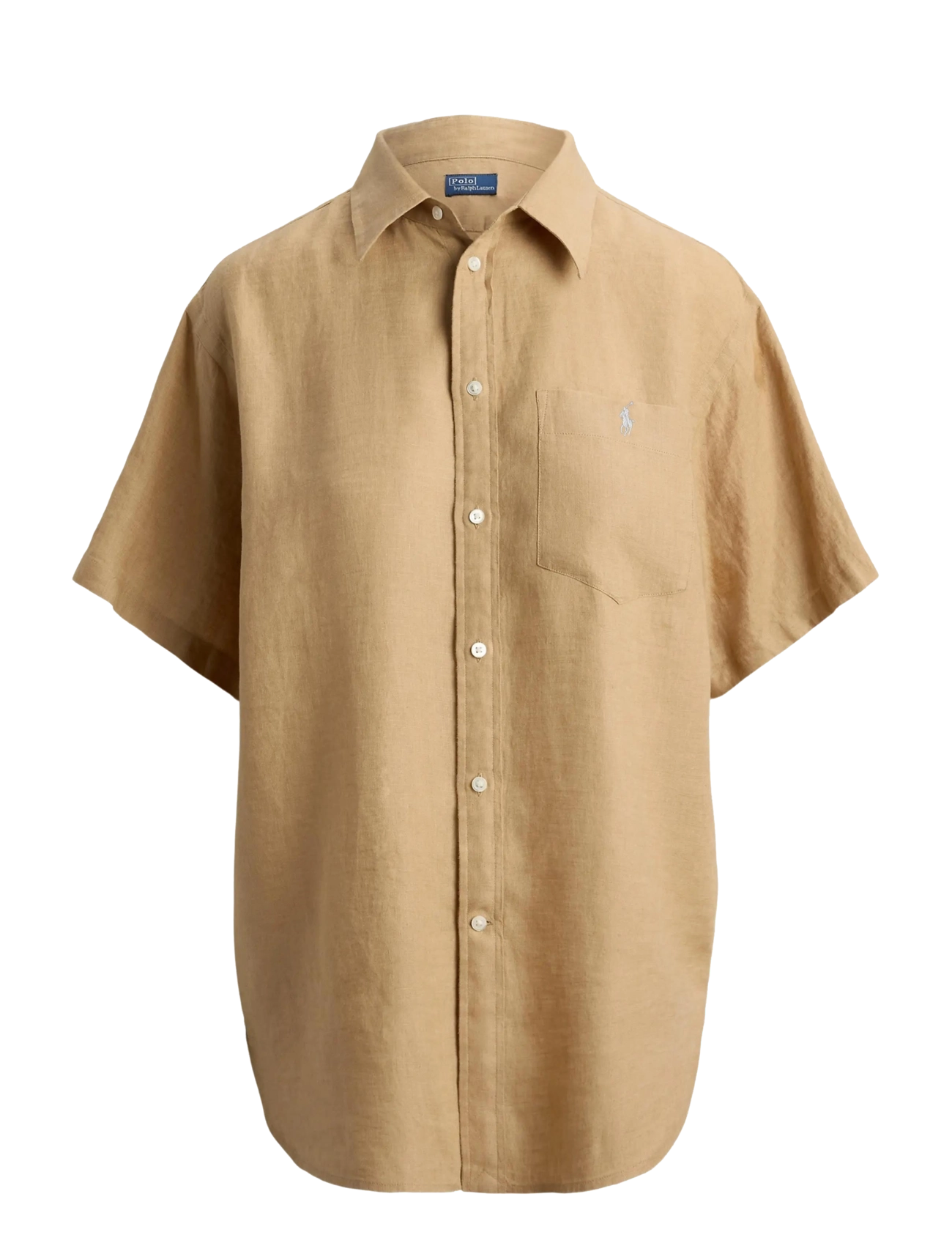 Polo Ralph Lauren Oversize Fit Linen Short-Sleeve Shirt - Kleidung - CLASSIC CAMEL / beige