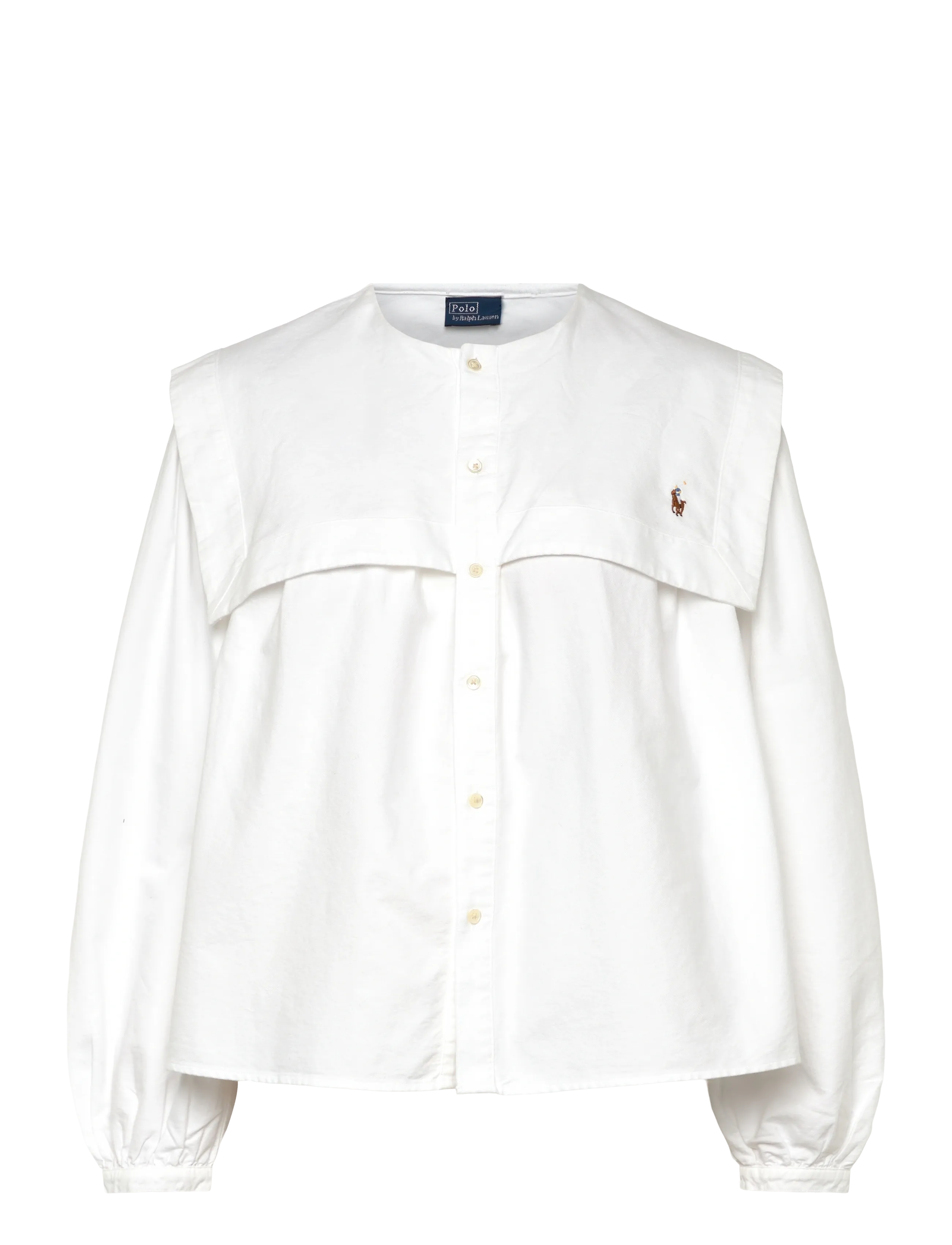 Polo Ralph Lauren Bib Cotton Oxford Shirt - Vêtements - BSR WHITE / white