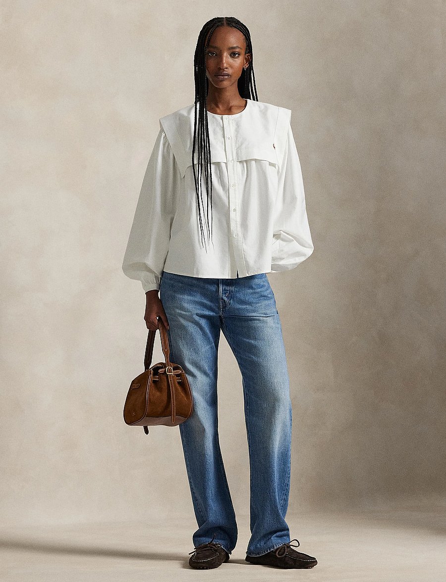 Polo Ralph Lauren - Bib Cotton Oxford Shirt - blouses à manches longues - bsr white - 0
