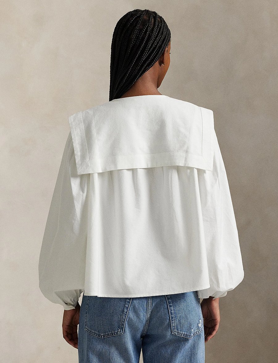 Polo Ralph Lauren - Bib Cotton Oxford Shirt - blouses à manches longues - bsr white - 3