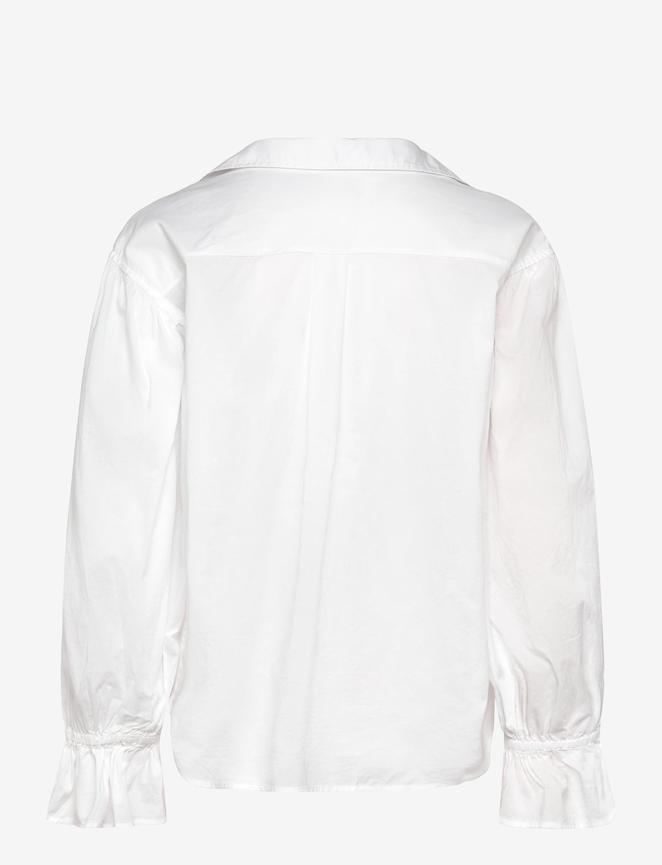 Polo Ralph Lauren - Tie-Neck Cotton Poplin Top - langærmede bluser - white - 1