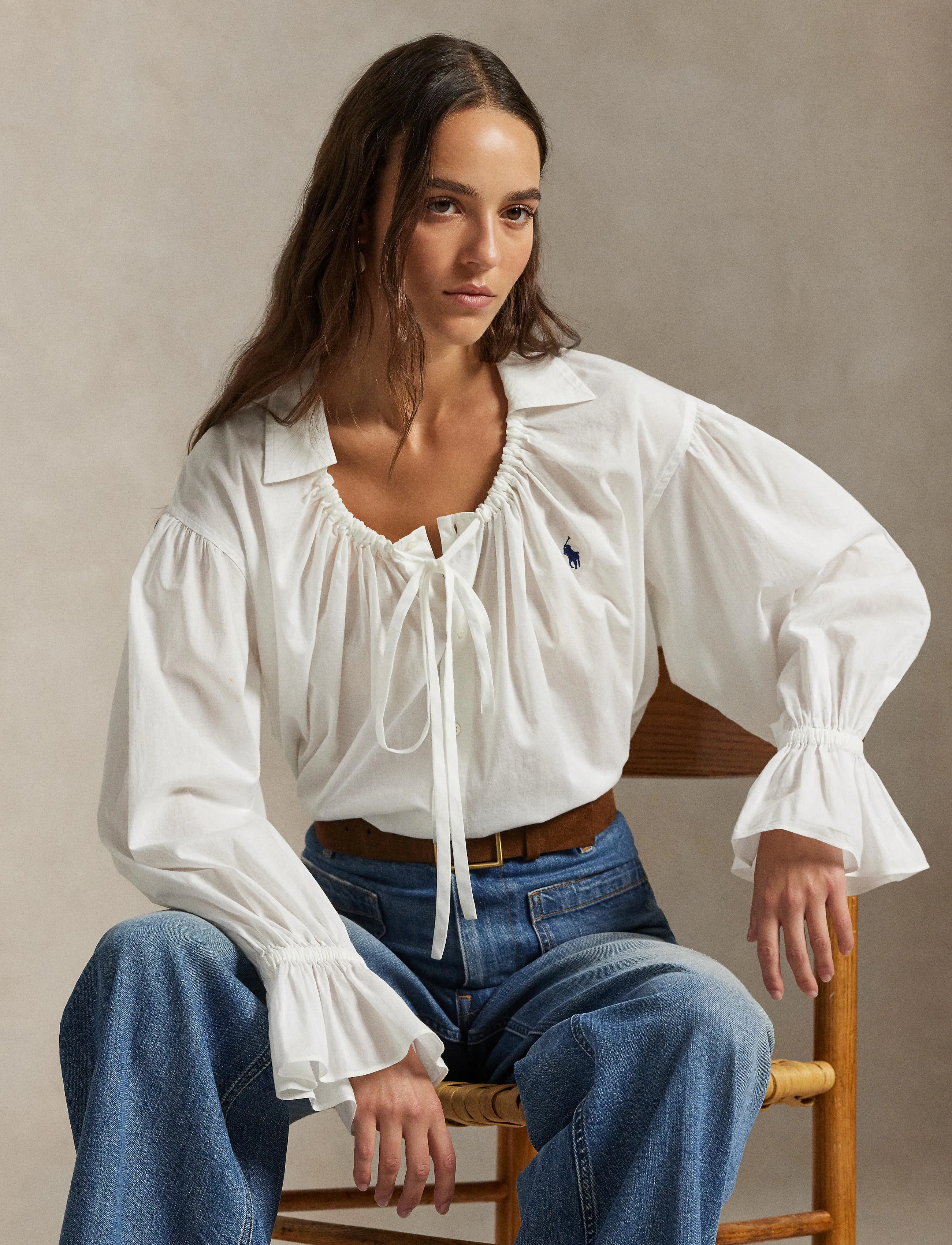 Polo Ralph Lauren - SOLID 60/1 CTN PW-WVN-SHIRT - white - 3