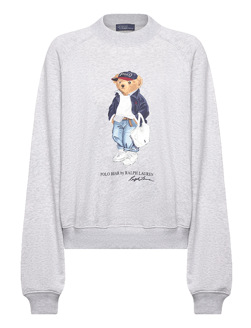 Polo Ralph Lauren - Polo Bear Lightweight Fleece Crewneck - sweatshirts & hoodies - light smoke heath - 0