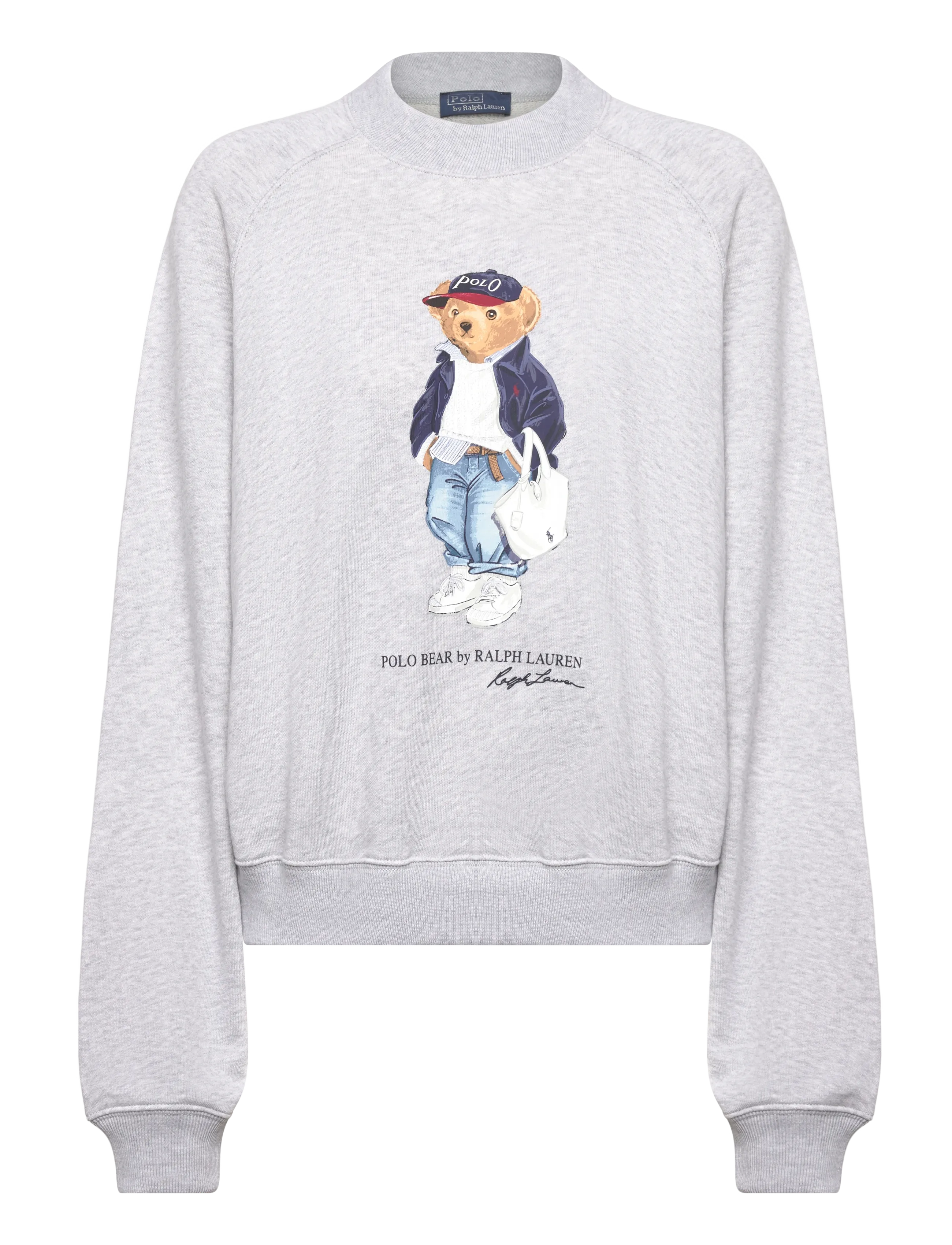 Polo Ralph Lauren Polo Bear Lightweight Fleece Crewneck - Tøj - LIGHT SMOKE HEATH / grey