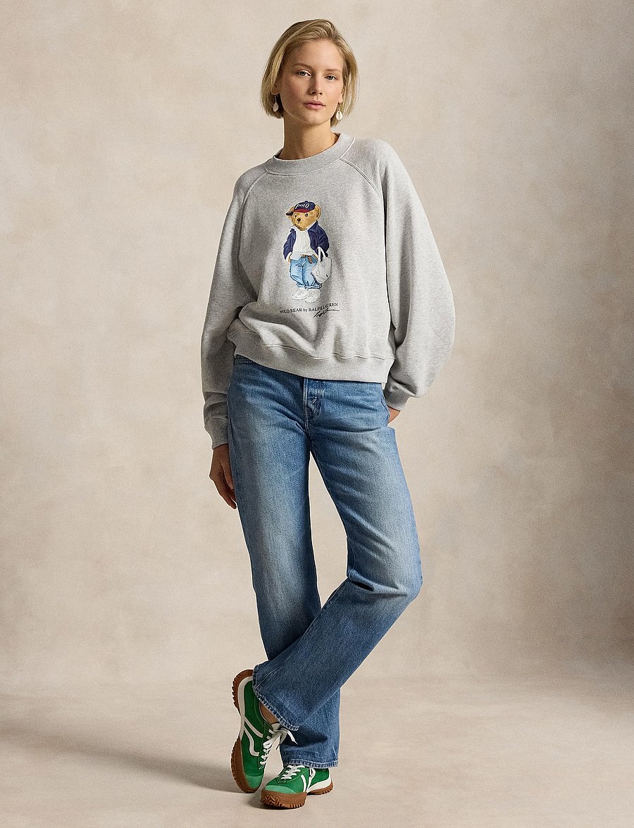 Polo Ralph Lauren - Polo Bear Lightweight Fleece Crewneck - light smoke heath - 3