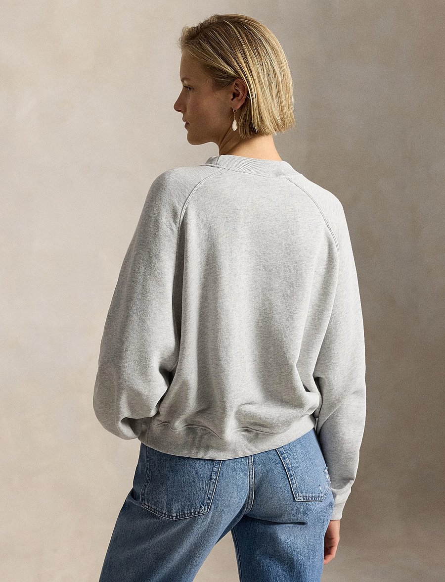 Polo Ralph Lauren - Polo Bear Lightweight Fleece Crewneck - light smoke heath - 5