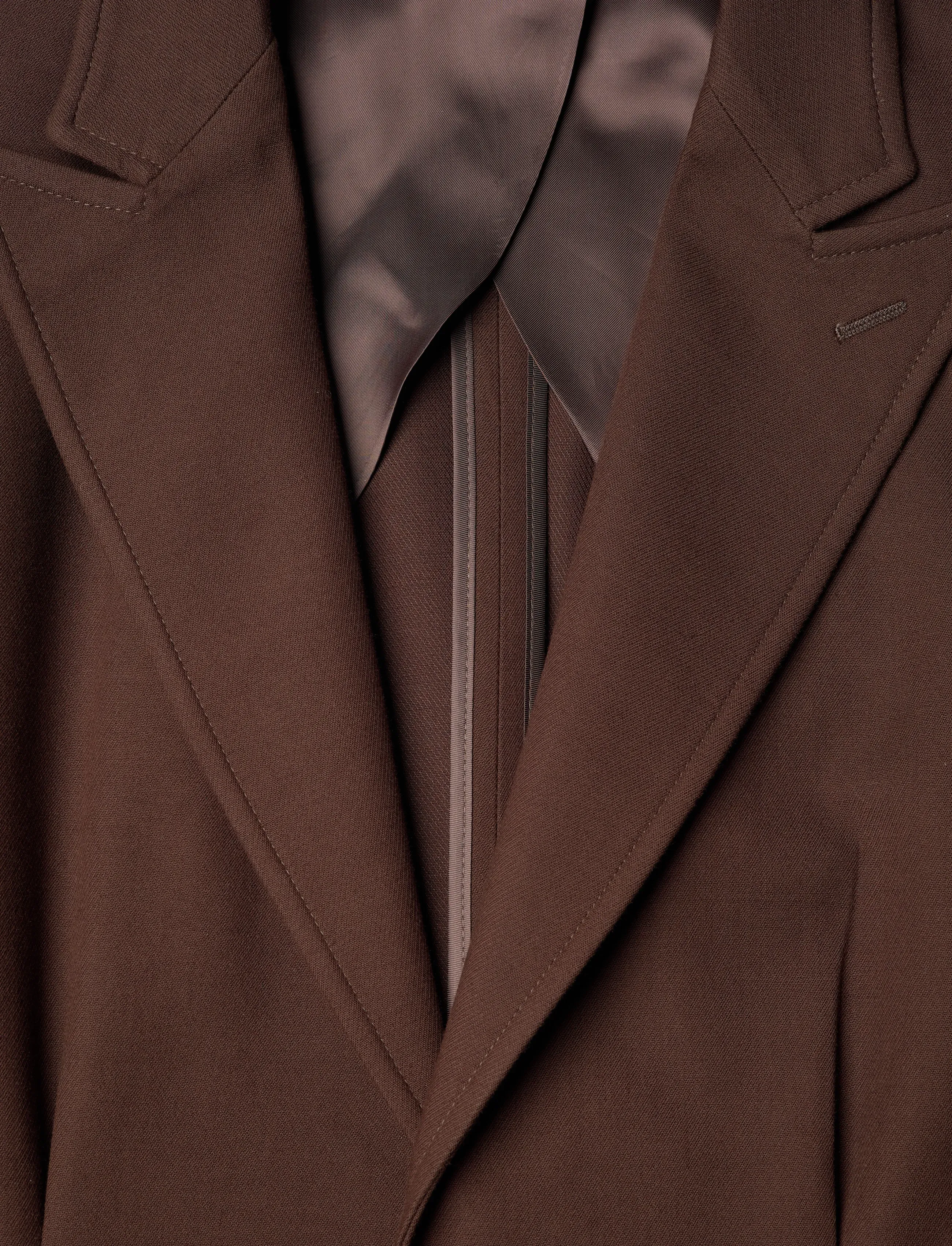 Polo Ralph Lauren - CTTN BLND DBL CLOTH-WVN-BLAZER/SPOR - blazers à fermeture droite - dark beech - 4
