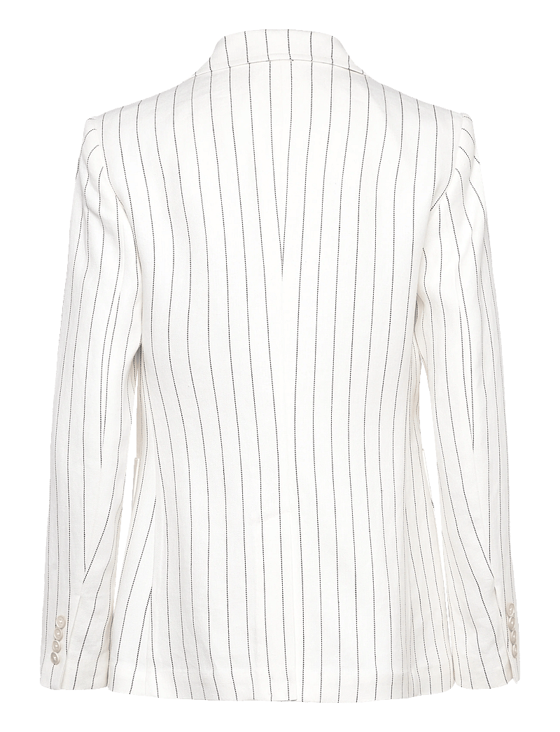 Polo Ralph Lauren - Striped Hemp Blazer - einreihige blazer - crm/brwn pinstrip - 1