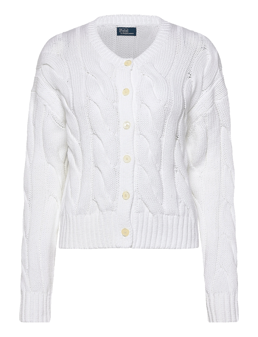 Polo Ralph Lauren - 1/1-7 COTTON-SWEATER-CARDIGAN - white - 1