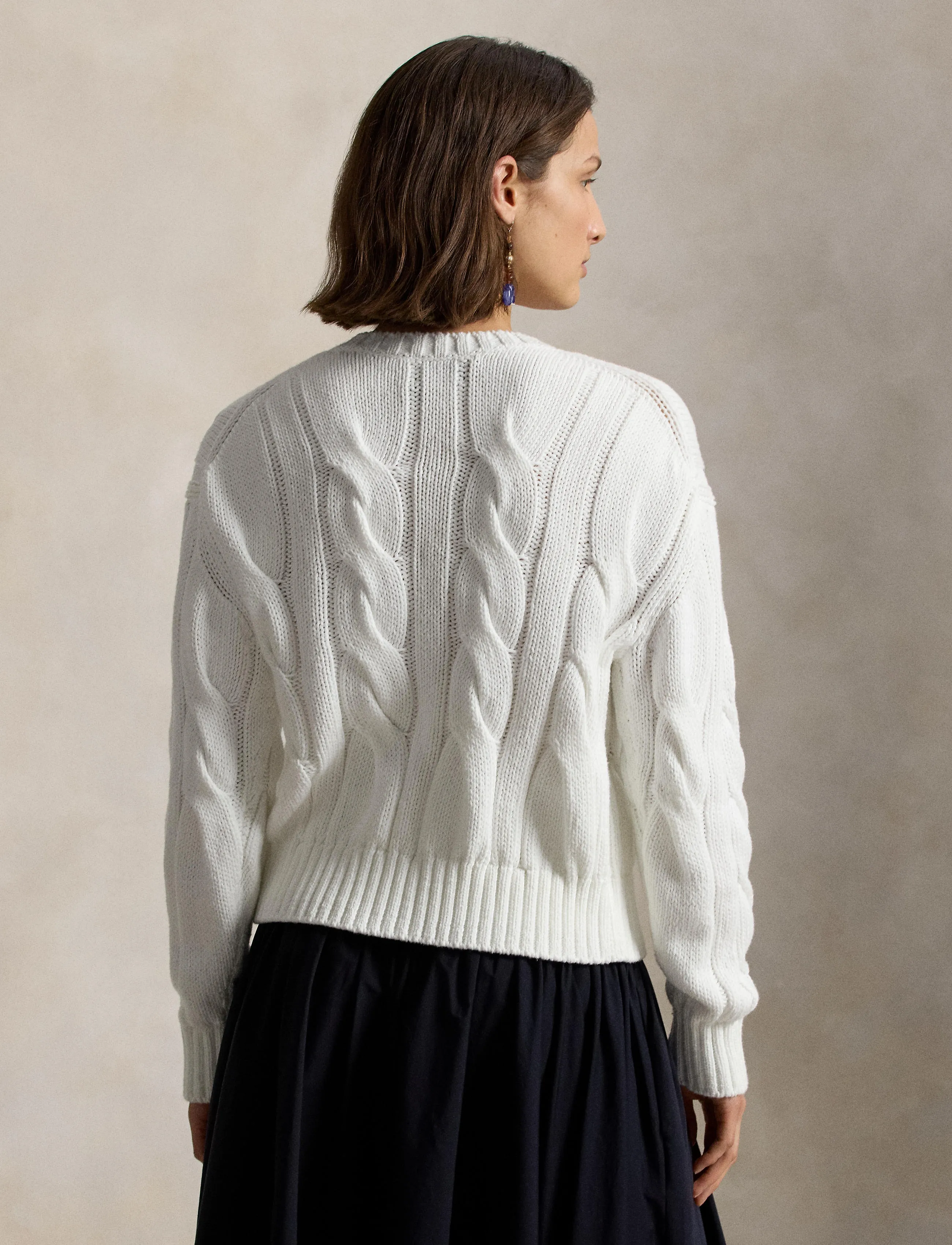 Polo Ralph Lauren - 1/1-7 COTTON-SWEATER-CARDIGAN - white - 3
