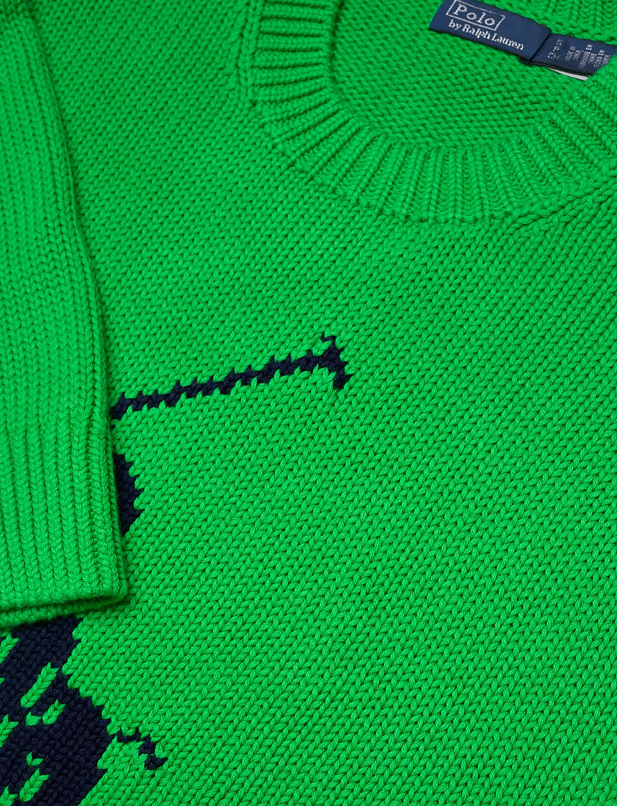 Polo Ralph Lauren - 21/2 COTTON-SWEATER-PULLOVER - striktrøjer - palm green - 2