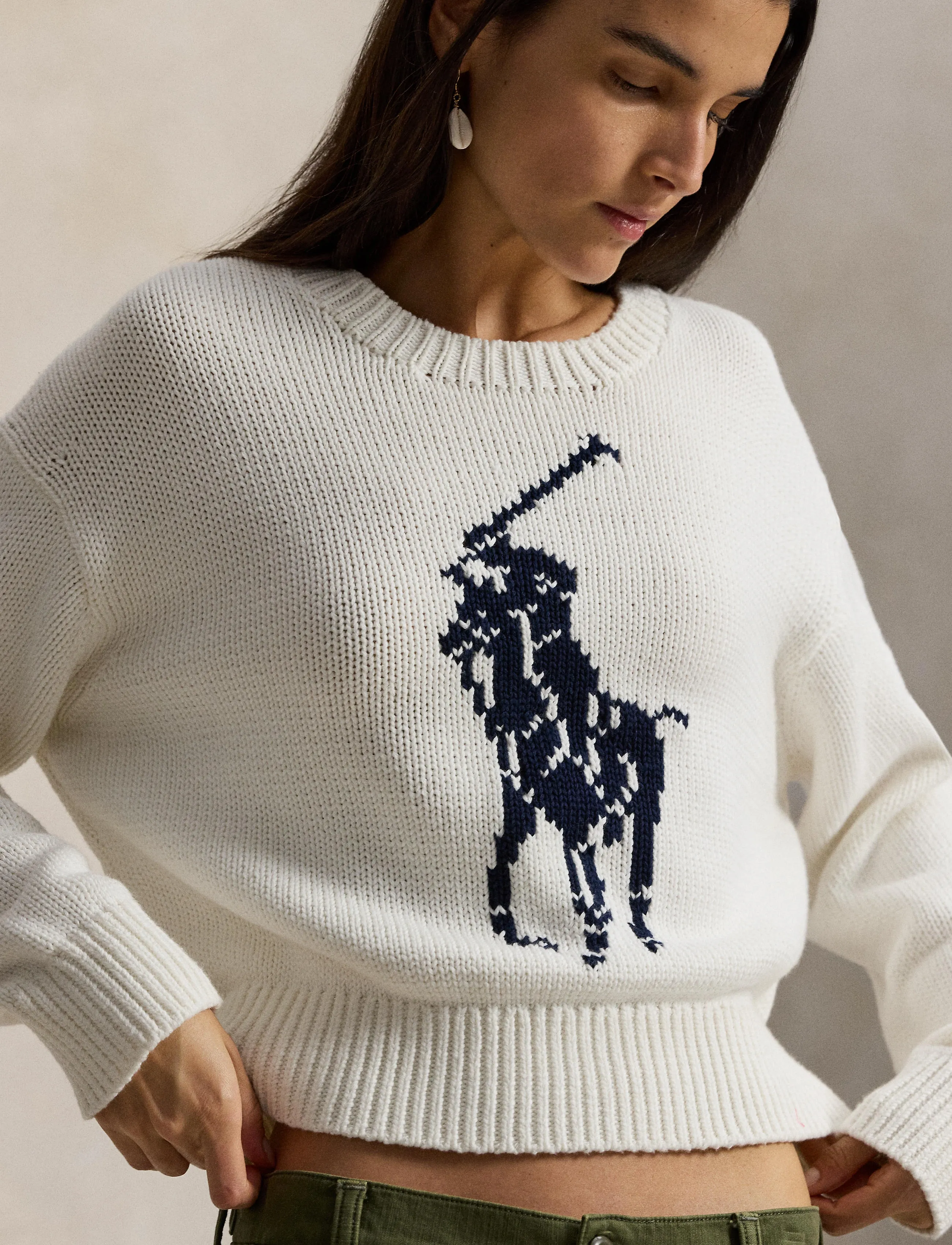 Polo Ralph Lauren - 21/2 COTTON-SWEATER-PULLOVER - white - 4